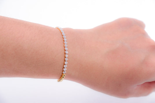 Best Matching Tennis Bracelets and Chain for Couples - Leon Diamond