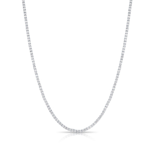 14K White Gold Diamond Tennis Chain 8.0Ct Chains