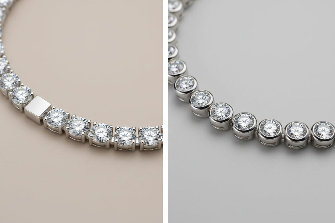 Flat vs Rounded Settings in Tennis Necklaces: What’s the Difference?