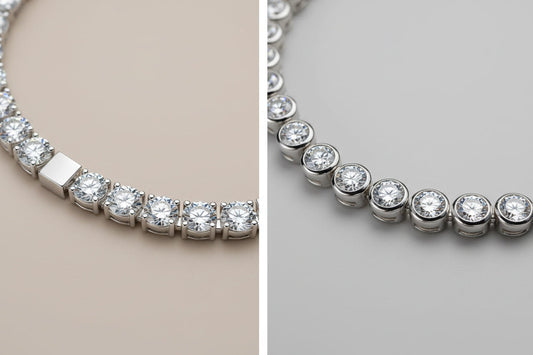 Flat vs Rounded Settings in Tennis Necklaces: What’s the Difference?