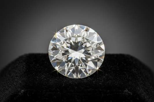 Luxury-grade diamond showcasing flawless brilliance, ideal cut, and exceptional clarity under studio lighting.