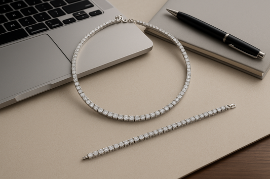 Tennis jewelry for Office and business wear - Leon Diamond 
