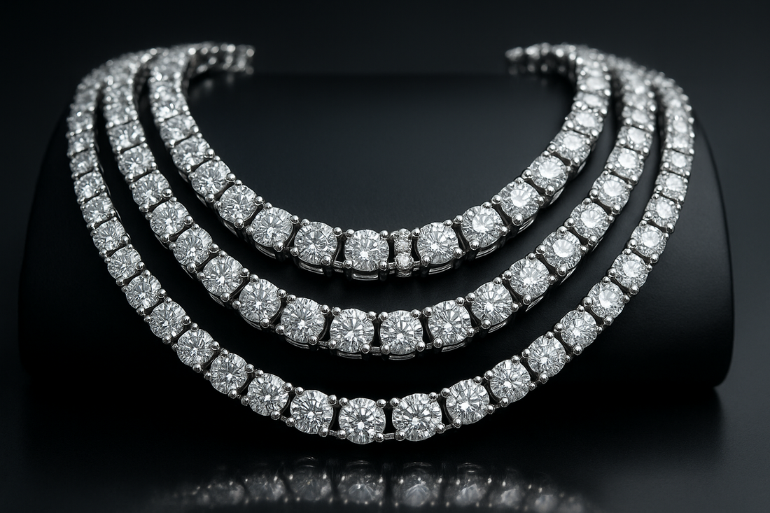 Diamond Tennis Chain Street Style Meets Elegance - Leon Diamond 