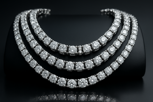 Diamond Tennis Chain Street Style Meets Elegance - Leon Diamond 