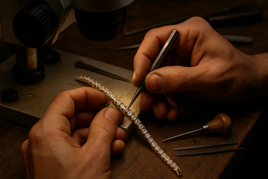 Craftsmanship Behind Hand-Set Tennis Chains - Leon Diamond 