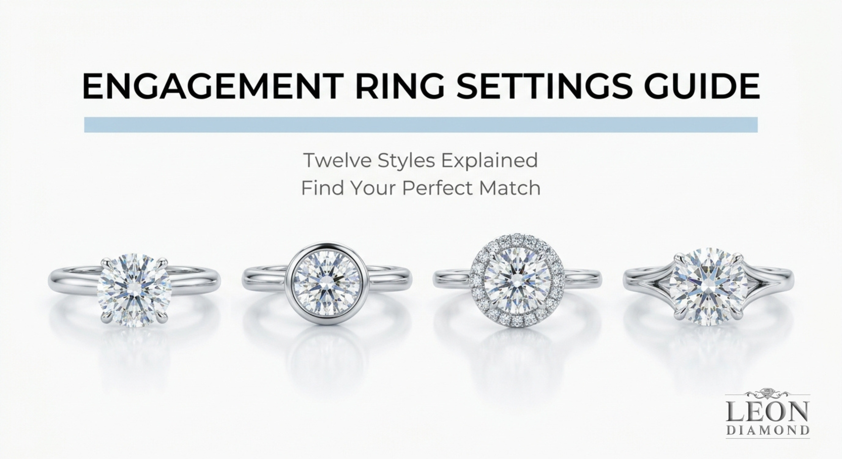 Types of Engagement Ring Settings & Styles Guide 2026 – Leon Diamond