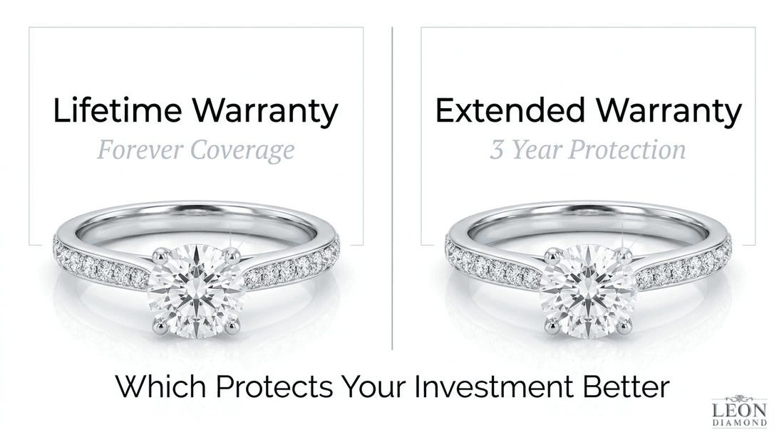 Lifetime warranty versus extended warranty comparison for protecting a diamond engagement ring investment