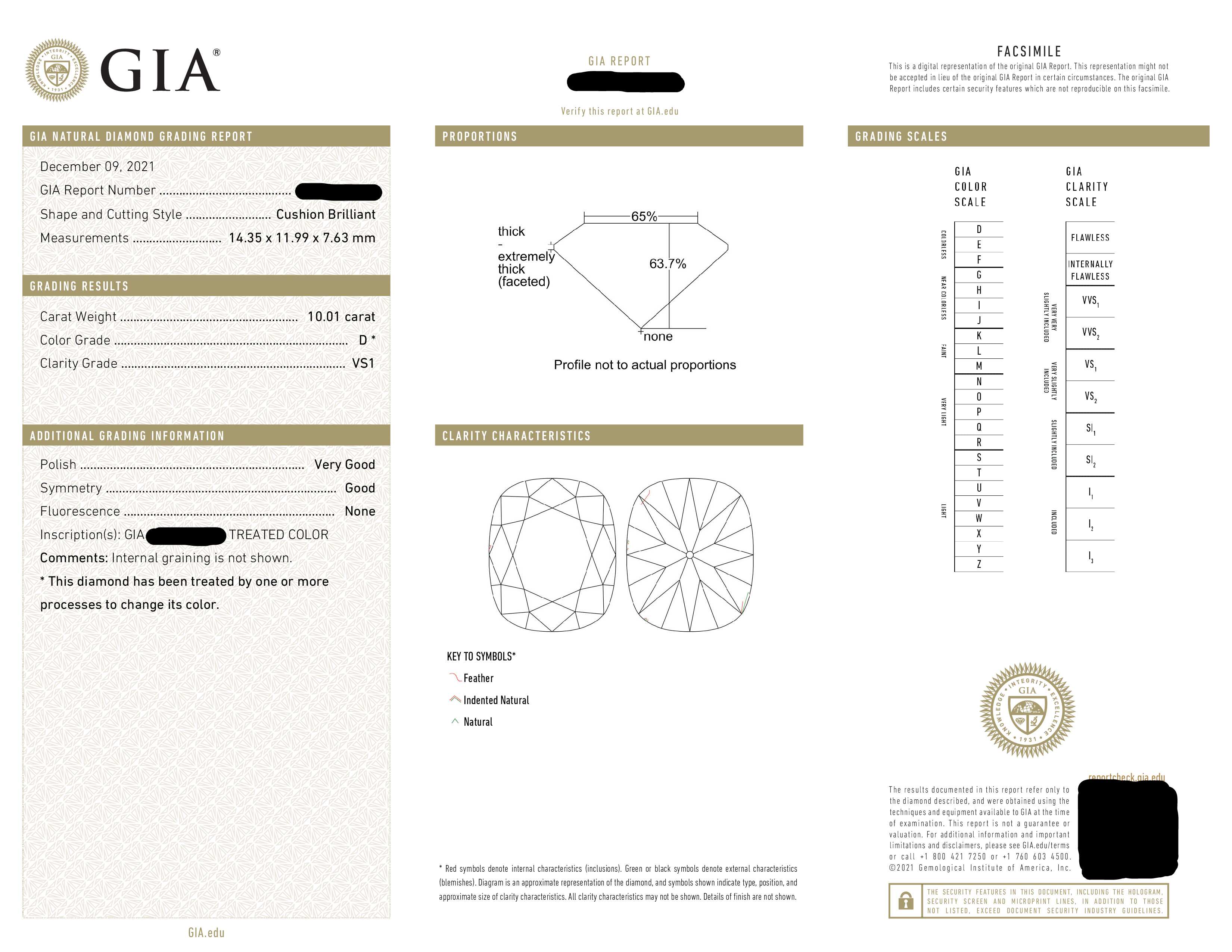 Gia 18K White Gold 10.01Ct Cushion Cut Diamond Engagement Ring 10.61Ct Bridal