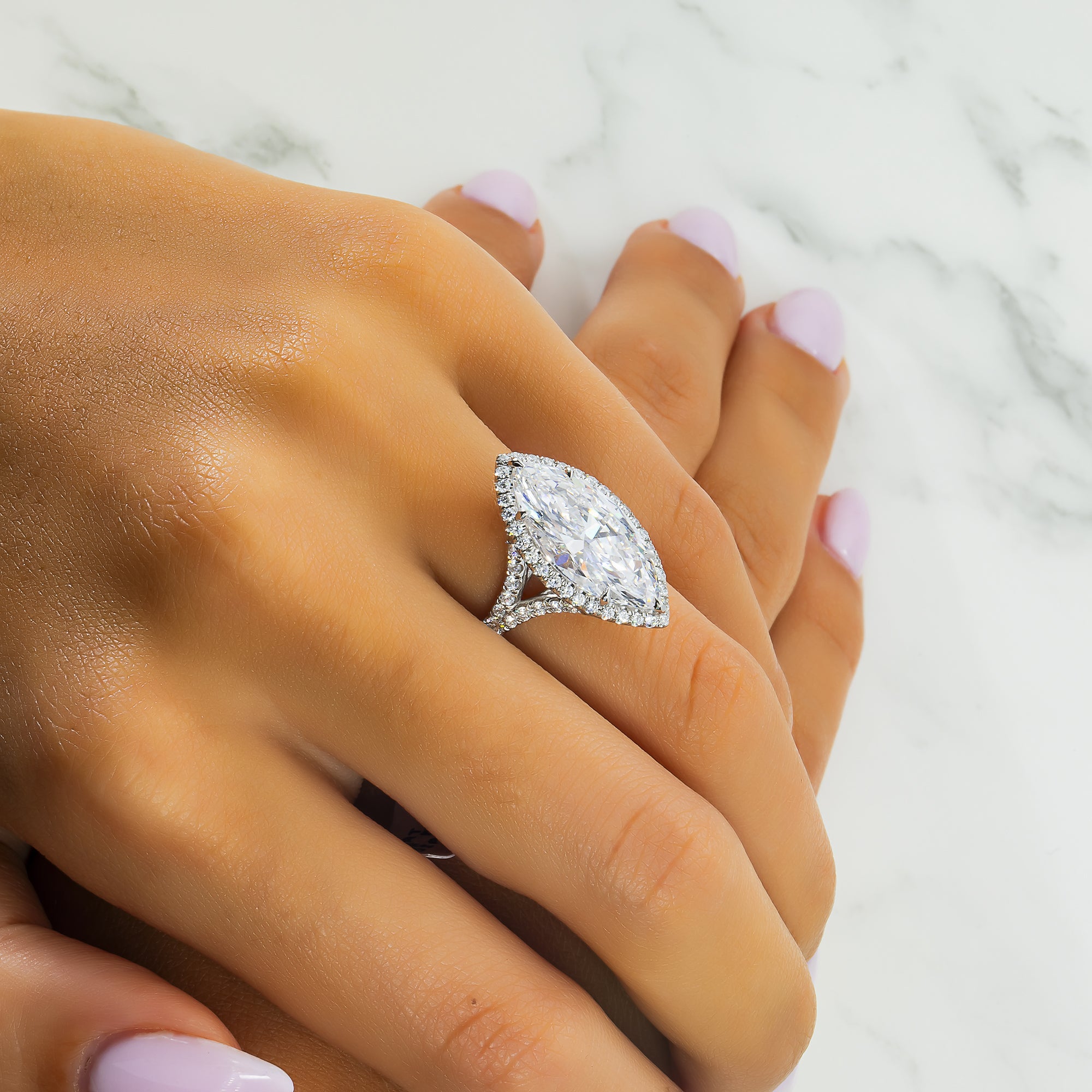 Gia Platinum 5.05Ct If Marquise Cut Diamond Engagement Ring 6.05Ctw Bridal