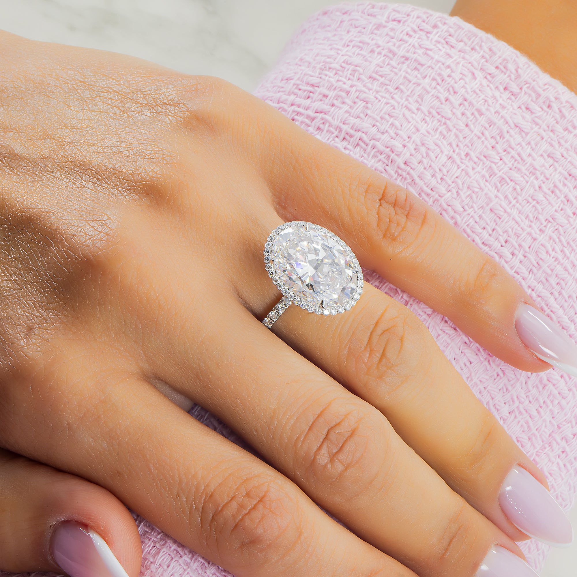 Gia Platinum 10.11Ct Internally Flawless Oval Cut Diamond Engagement Ring Bridal