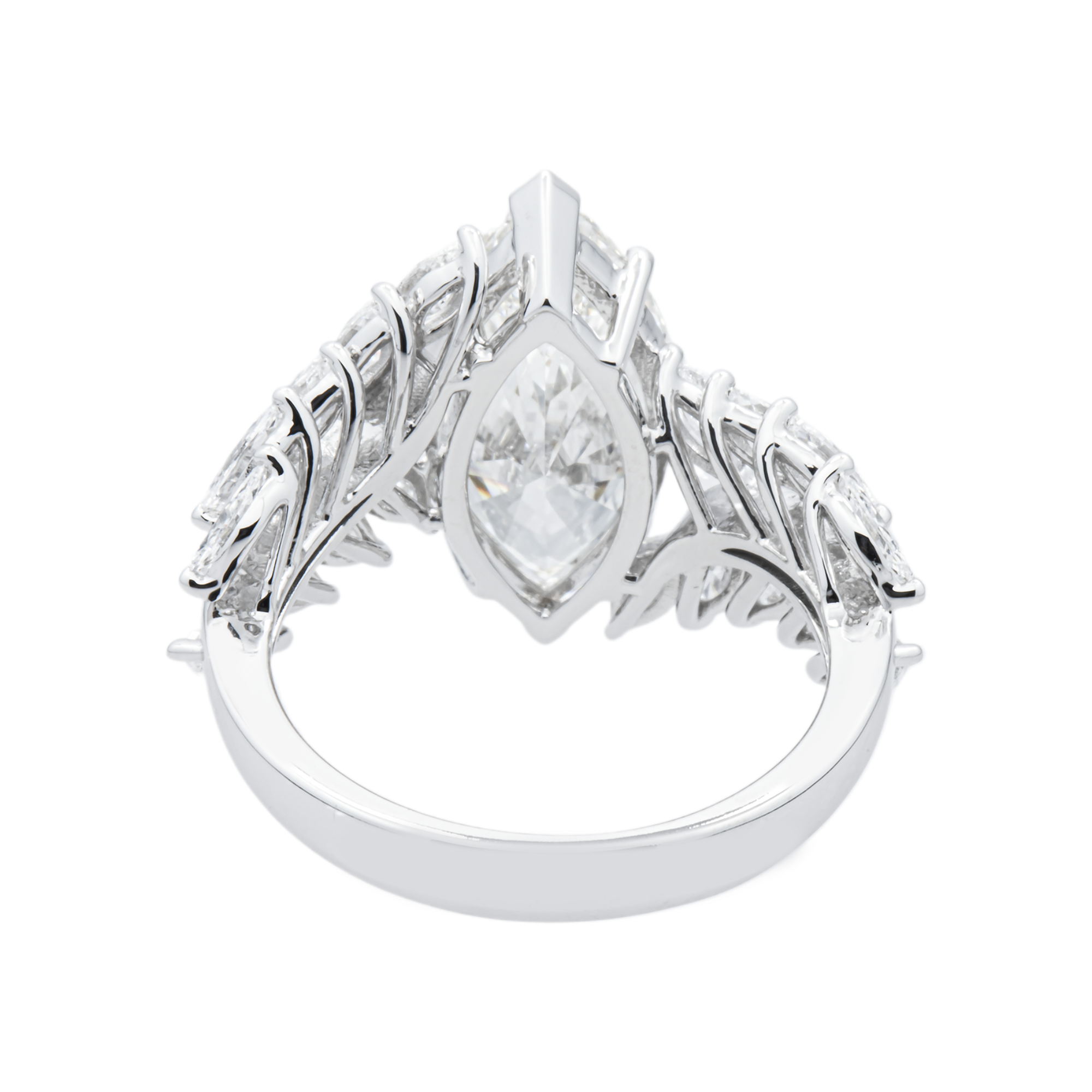 The Eternal Vine - White Gold Marquise Diamond Ring 5.44ctw