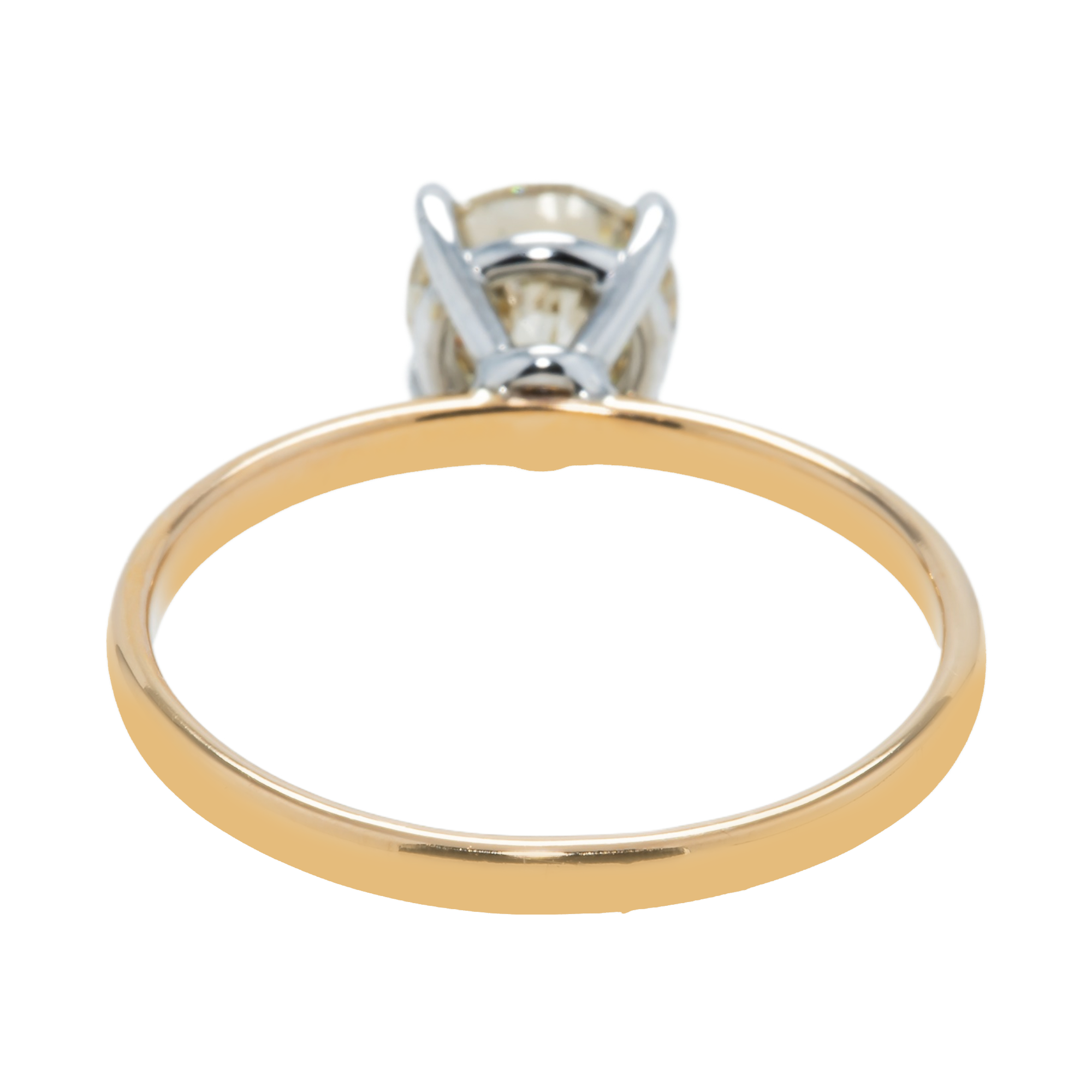 14K Roise Gold Round Solitaire Diamond Engagement Ring 1.16Ct Bridal