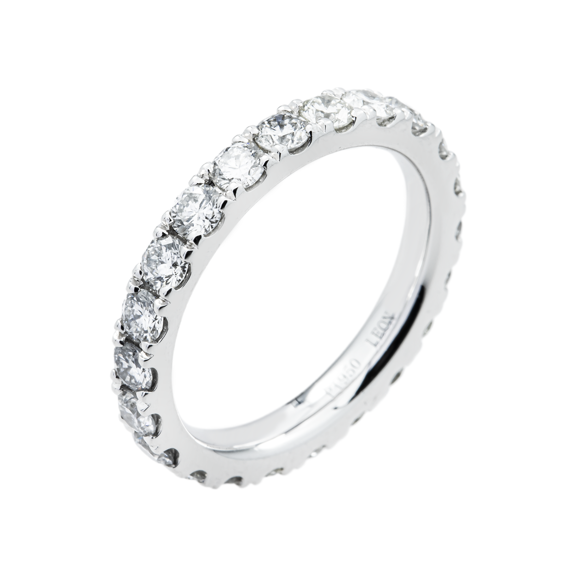 Platinum Round Diamond Eternity Ring 1.71ct (Size 6)