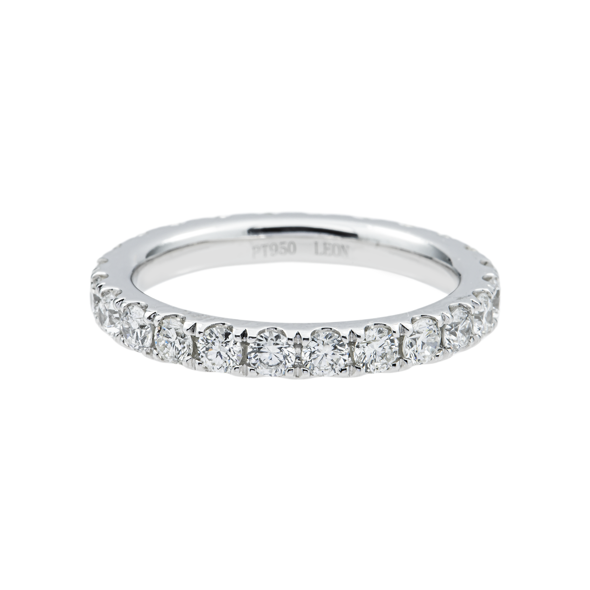 Platinum Round Diamond Eternity Ring 1.41ct (Size 6)
