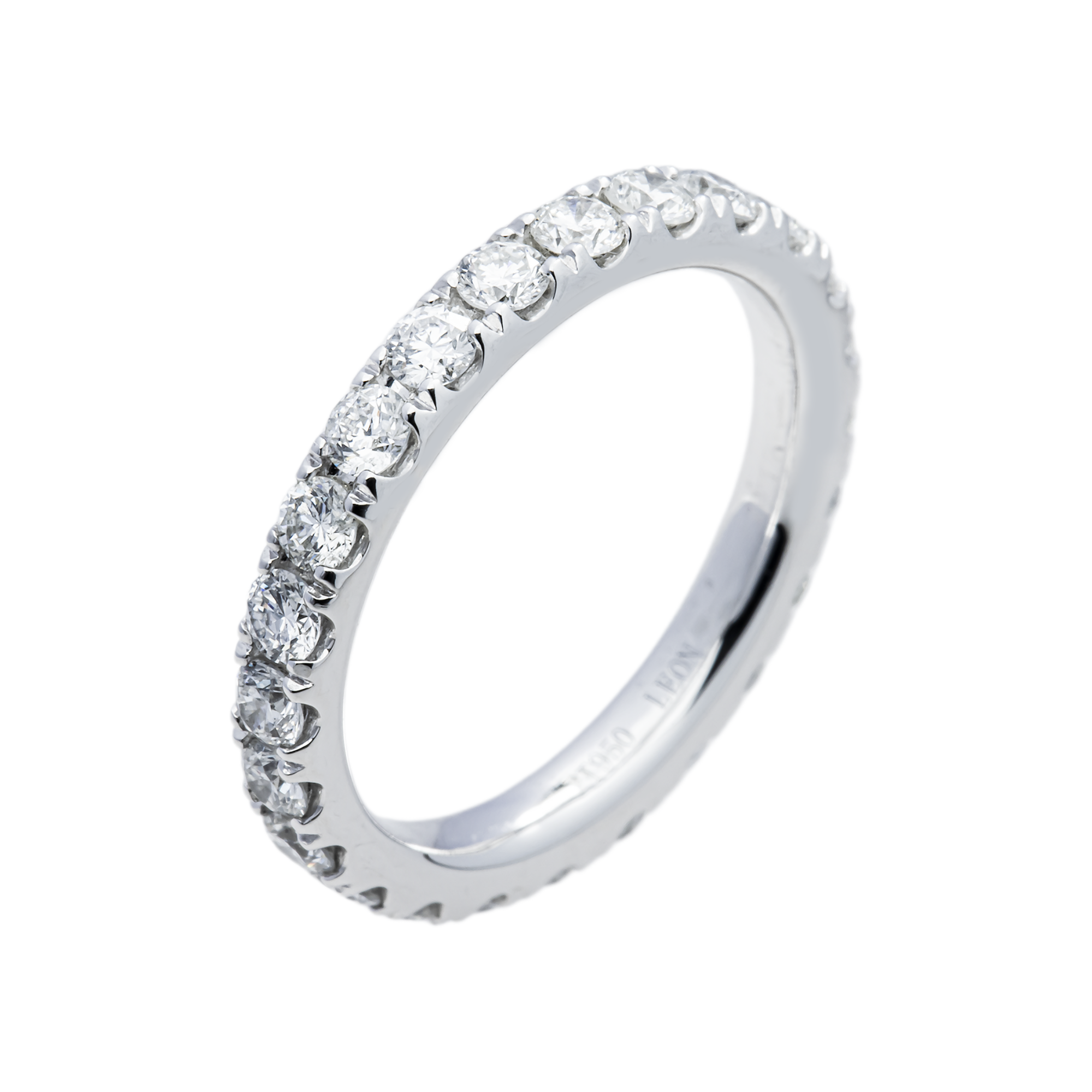 Platinum Round Diamond Eternity Ring 1.41ct (Size 6)