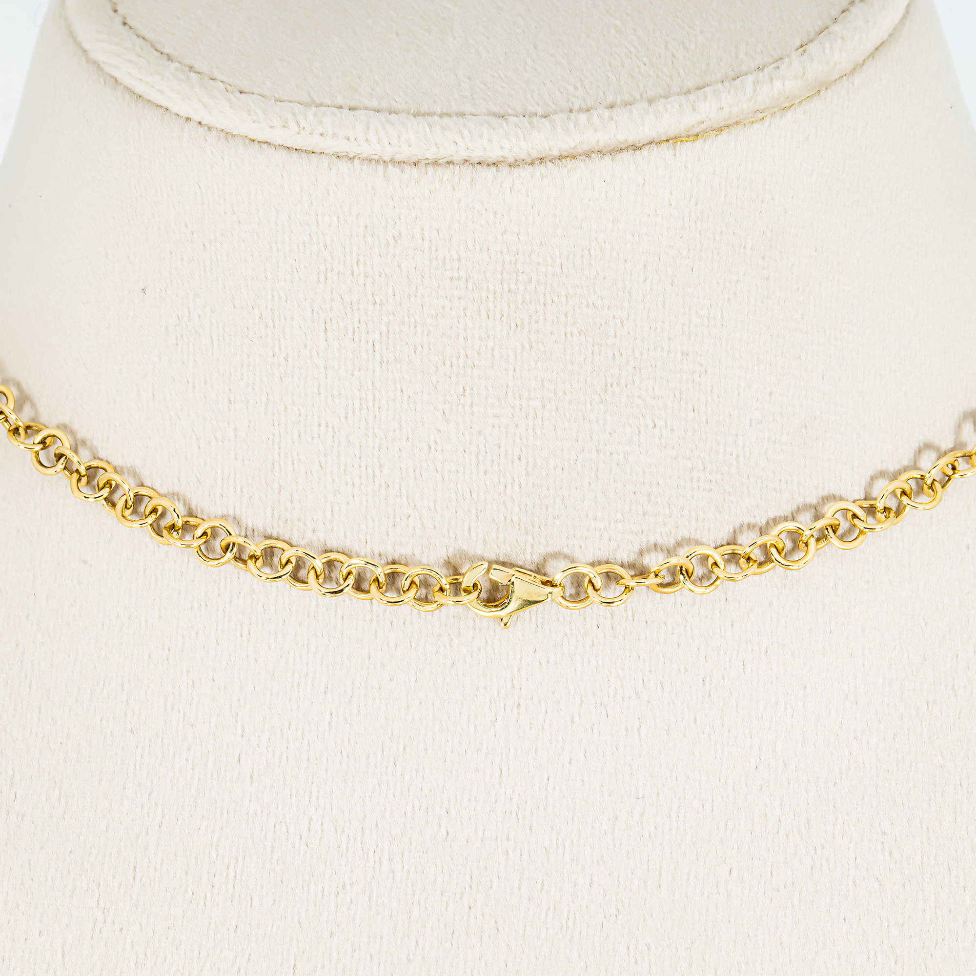 14K Yellow Gold Pear Cut Diamond Drop Necklace 5.35ct