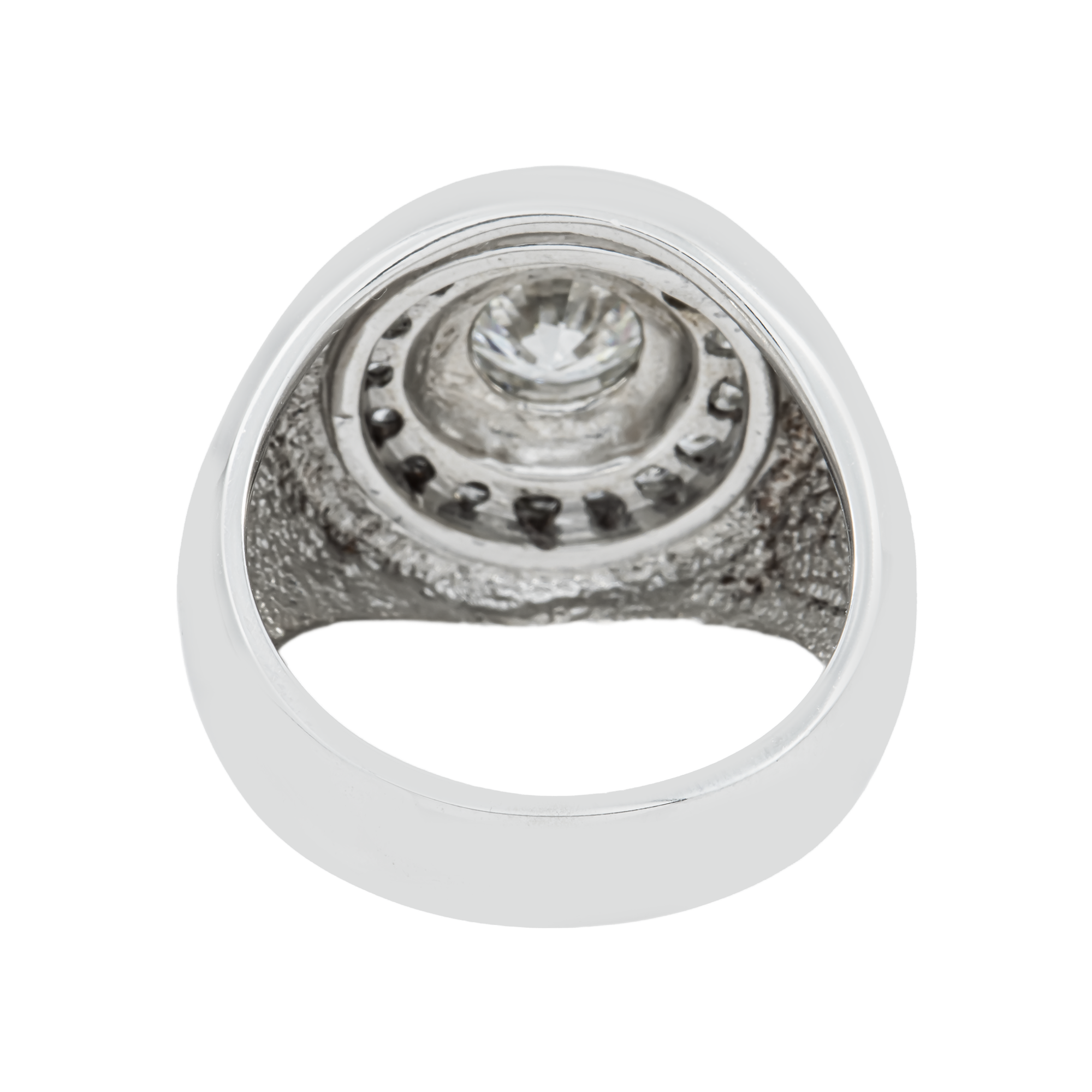 14K White Gold Round Diamond Ring W/ Halo 2.81ctw