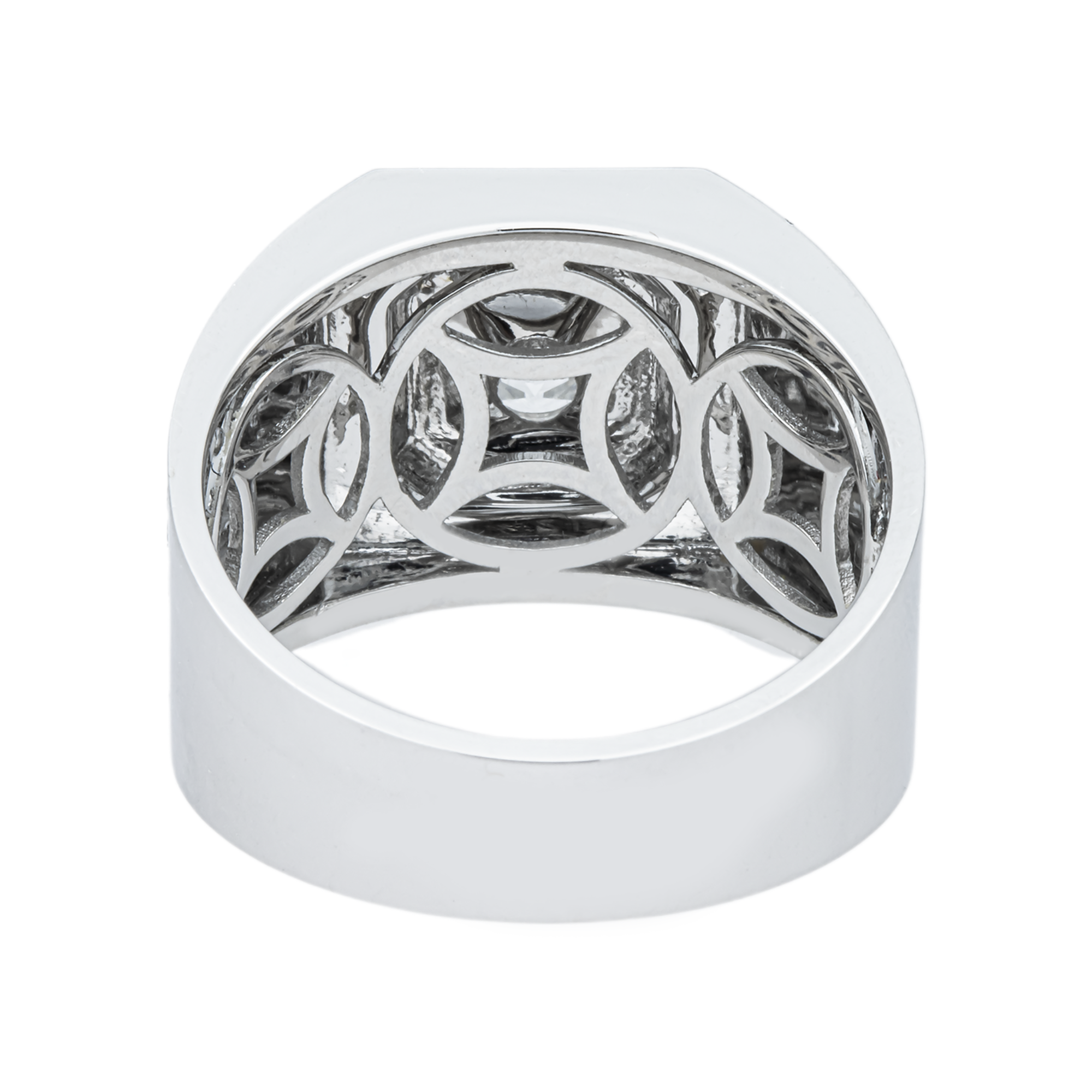 IGI 18K White Gold Round Diamond Ring 3.16ct