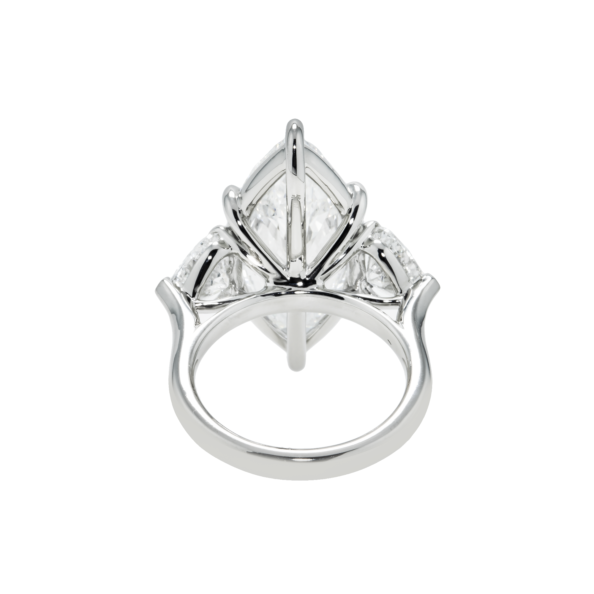 Platinum 10.06ct Marquise Diamond Engagement Ring 12.14ctw