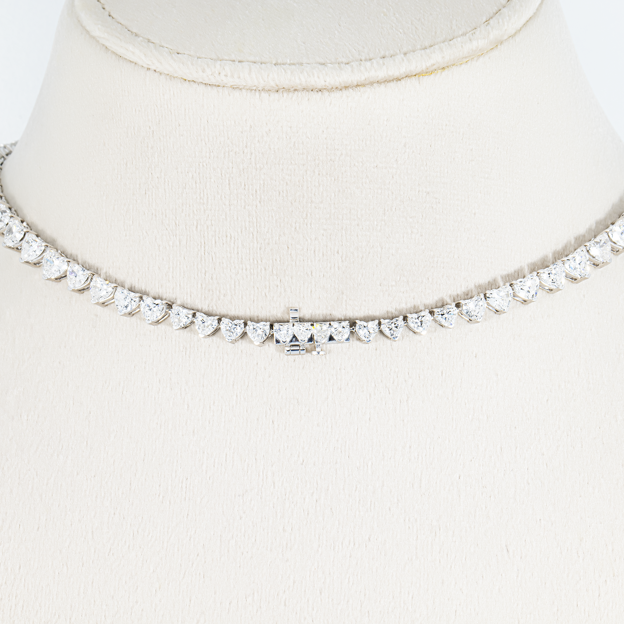 IGI 14K Two Tone Graduated Multi Cut Fancy Yellow & White Diamond Drop Necklace 55.02ct