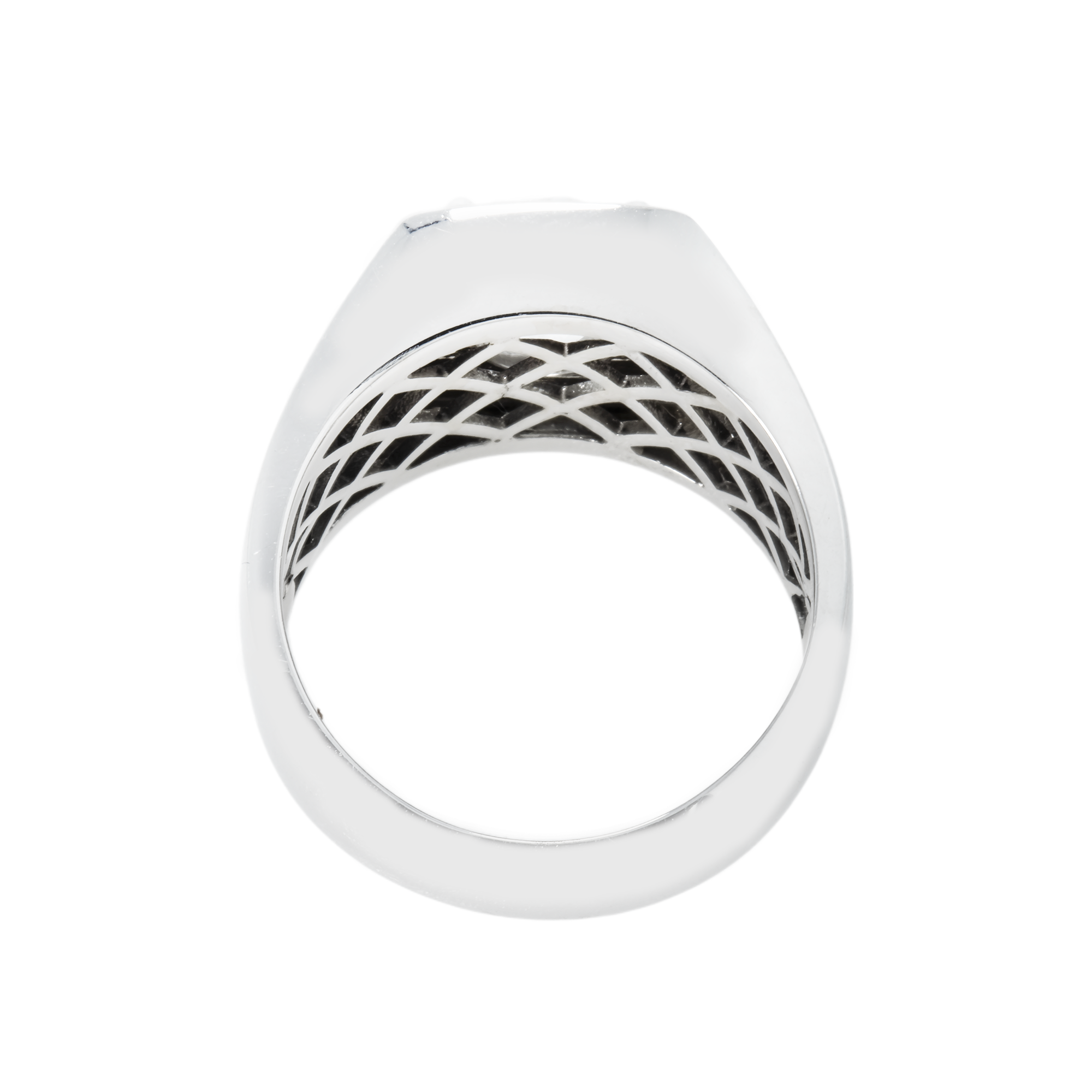 Igi 14K White Gold Solitaire Round Diamond Ring 3.04Ct Rings