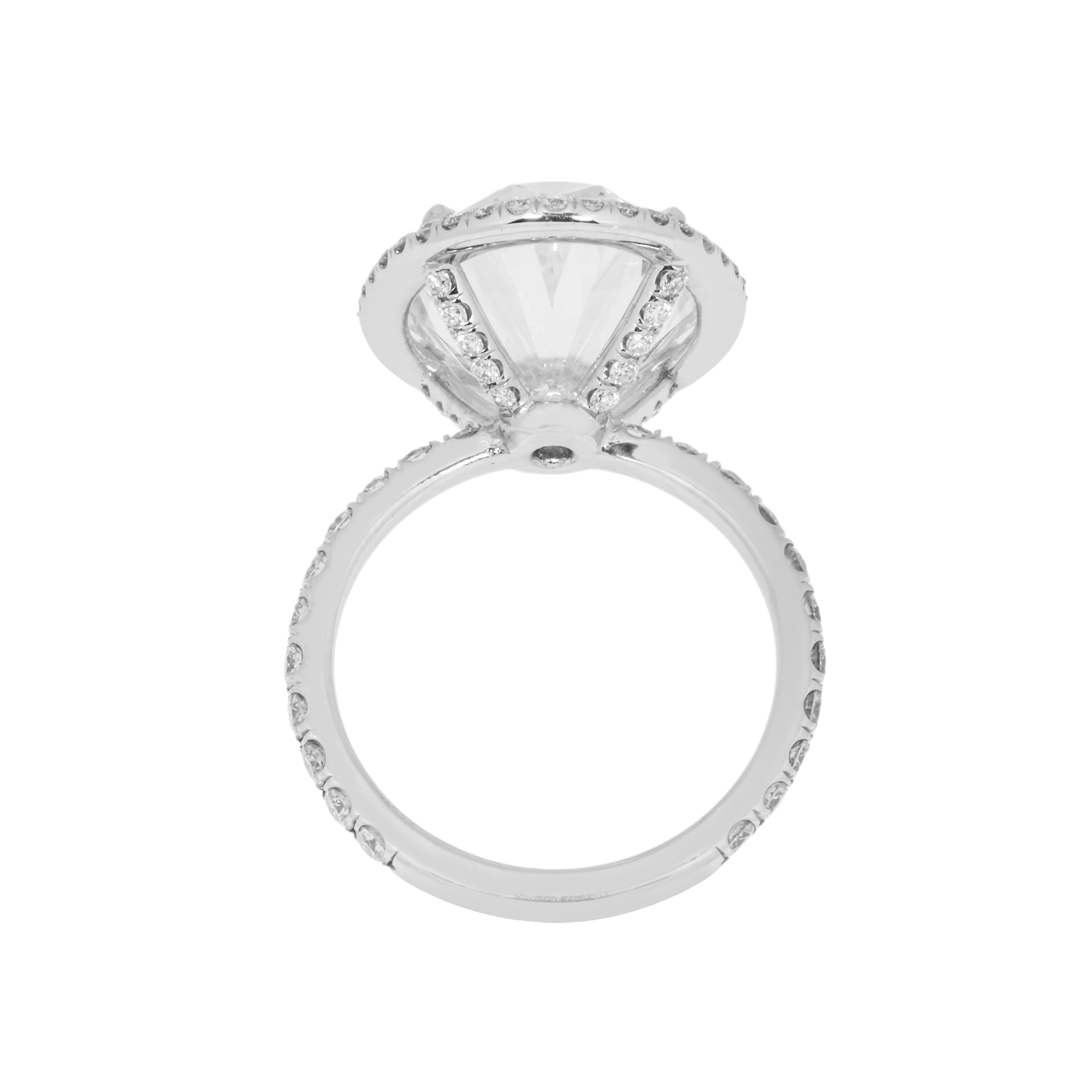 Gia Platinum 10.11Ct Internally Flawless Oval Cut Diamond Engagement Ring Bridal