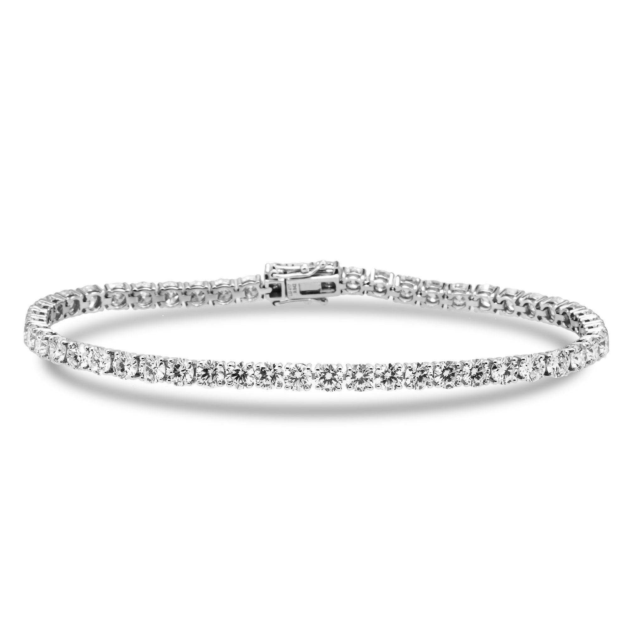 White Gold Round Cut Diamond Tennis Bracelet 9.85ct *Best Seller*