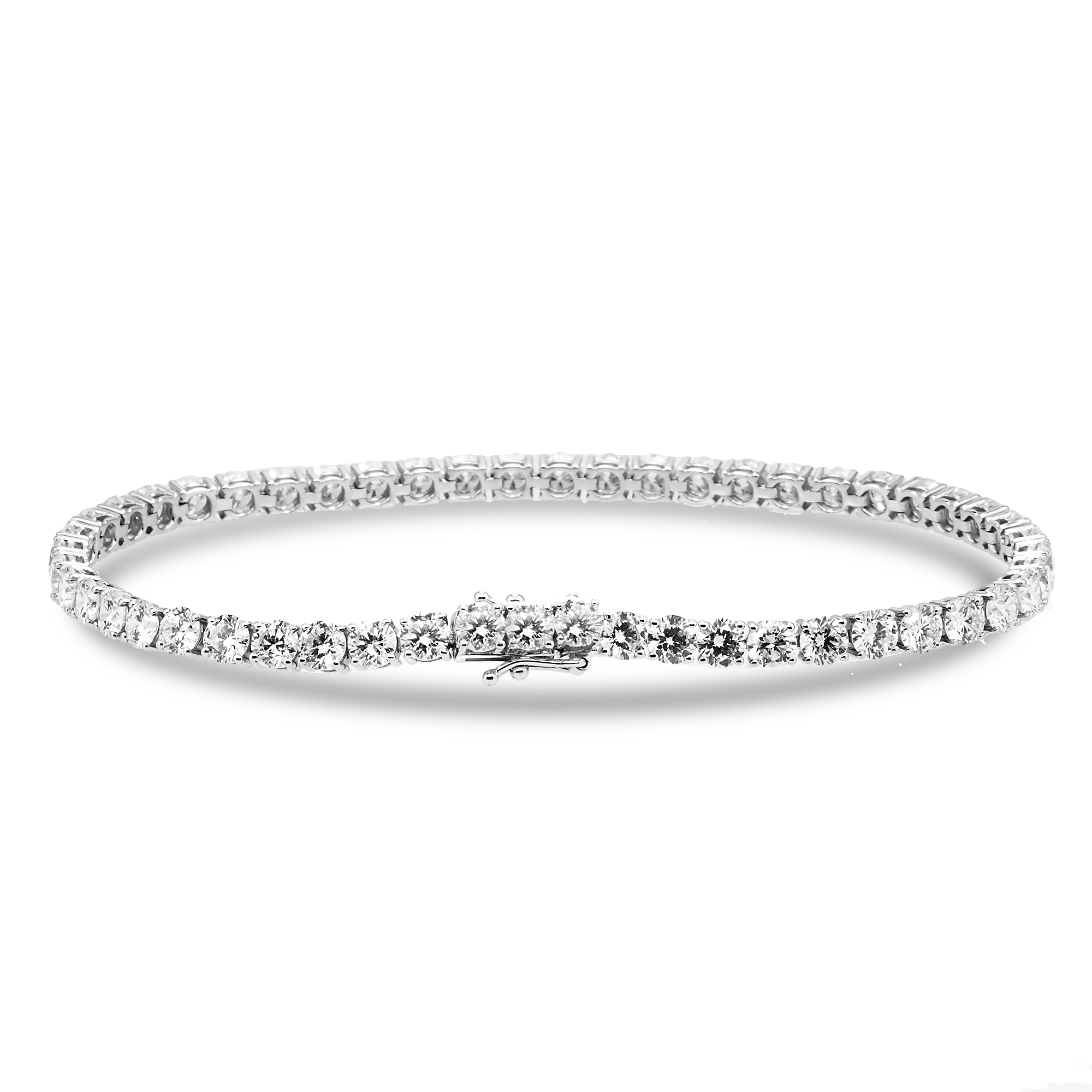 White Gold Round Cut Diamond Tennis Bracelet 9.85ct *Best Seller*