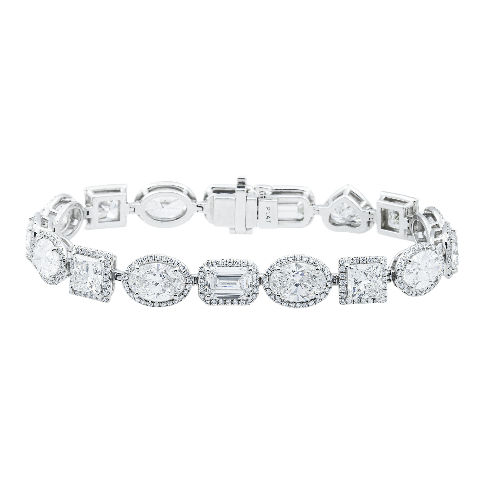 Platinum Multi Cut Diamond Satellite Bracelet 27.75ct