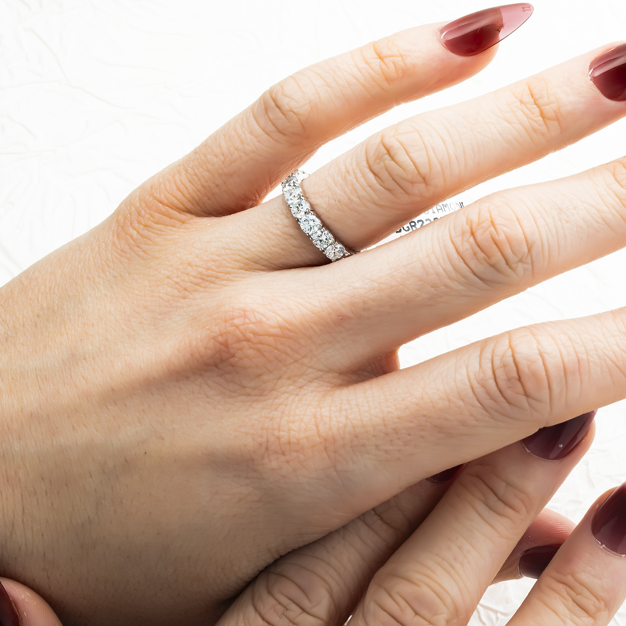 White Gold Round Diamond Eternity Ring 2.30ct (size 7)