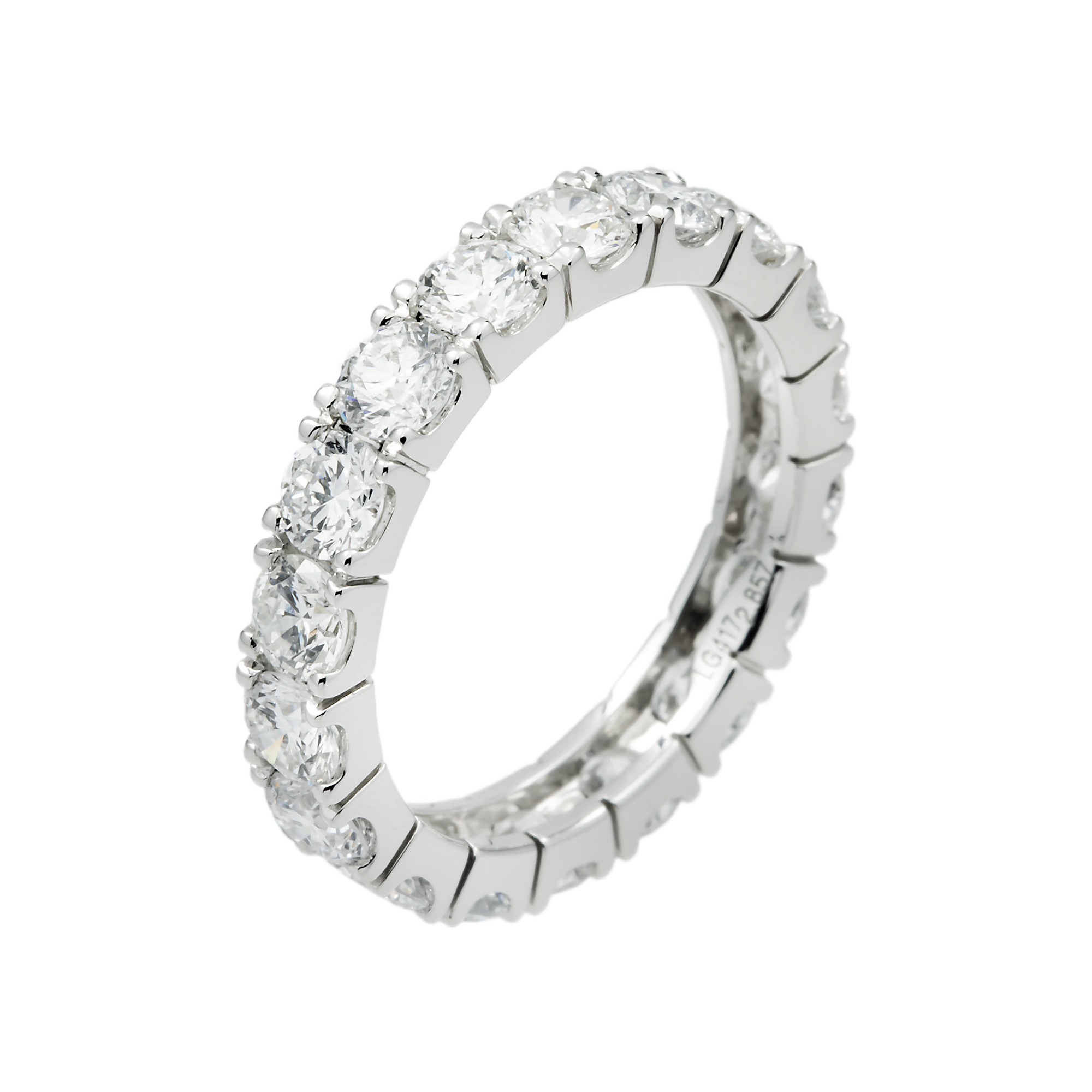 White Gold Round Diamond Eternity Ring 2.86ct (size 6)