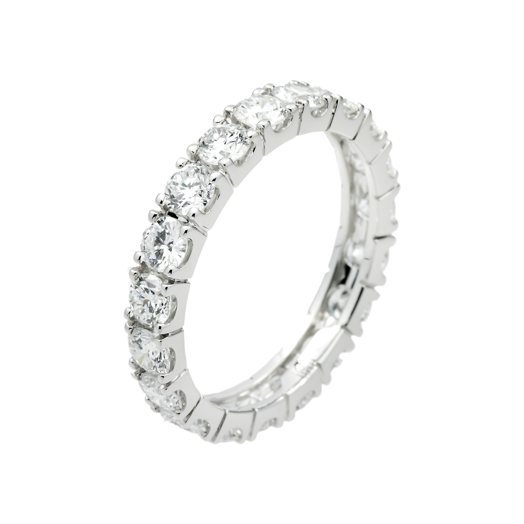 White Gold Round Diamond Eternity Ring 2.30ct (size 7)