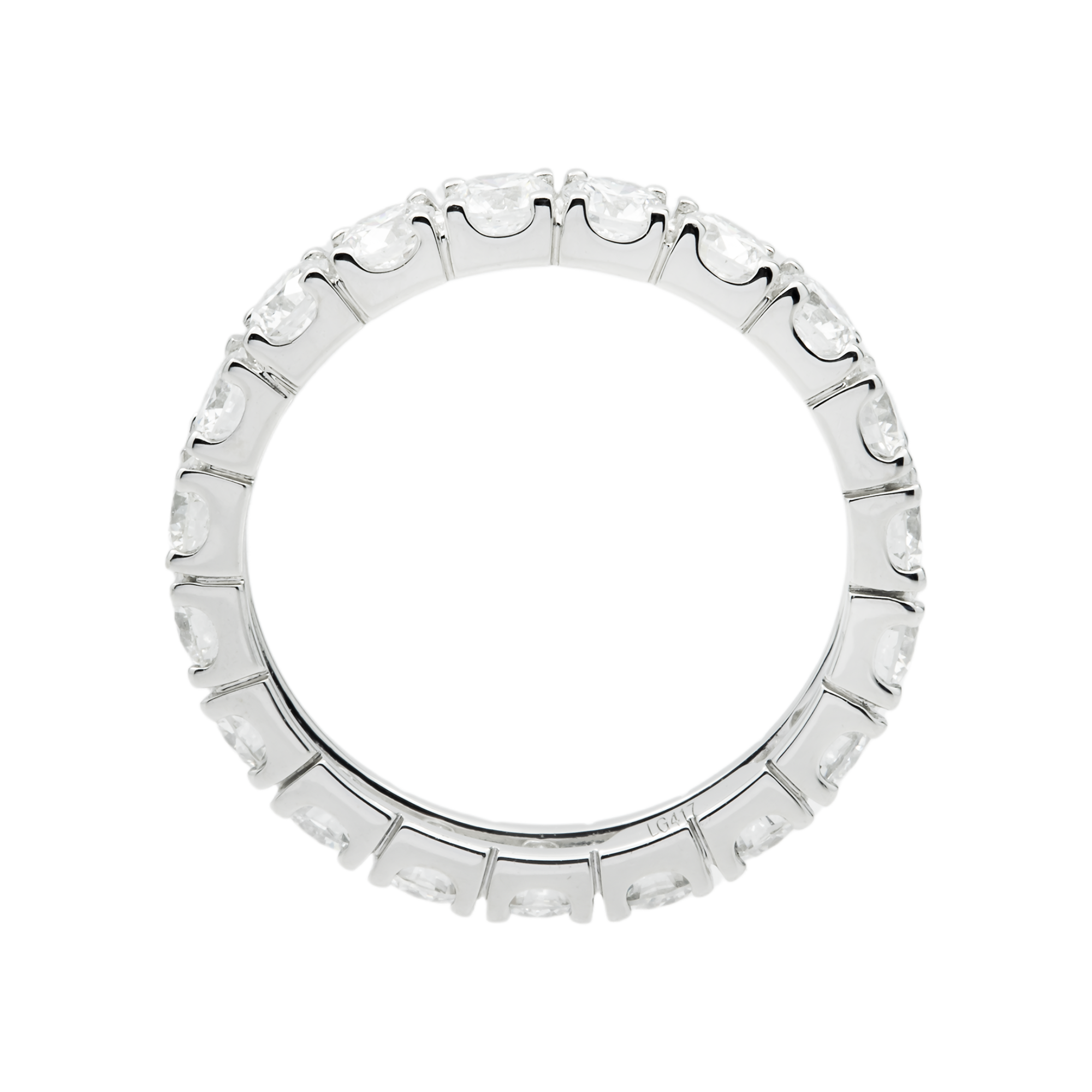 White Gold Round Diamond Eternity Ring 2.30ct (size 7)
