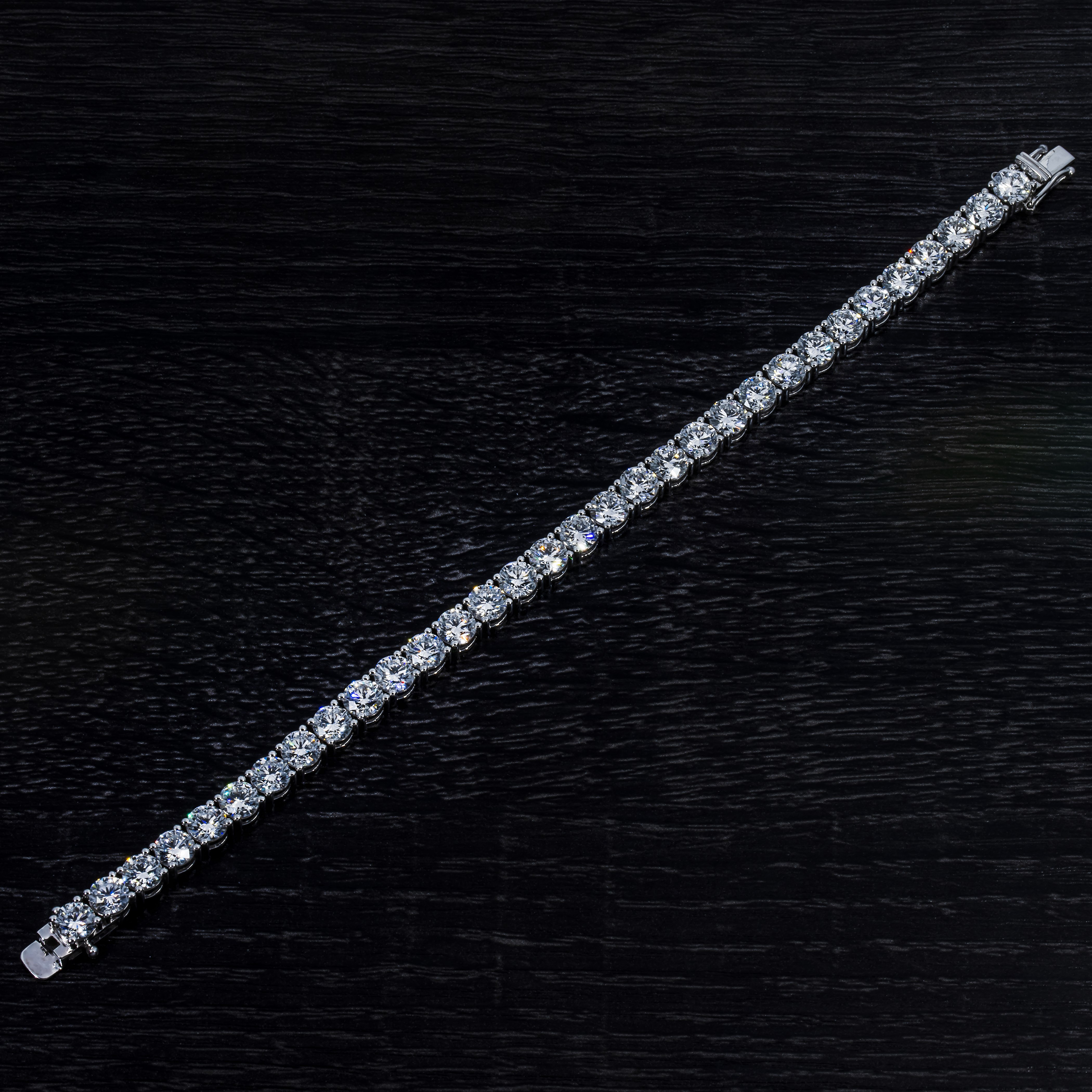 14K White Gold Round Diamond Tennis Bracelet 20.08Ct Bracelets