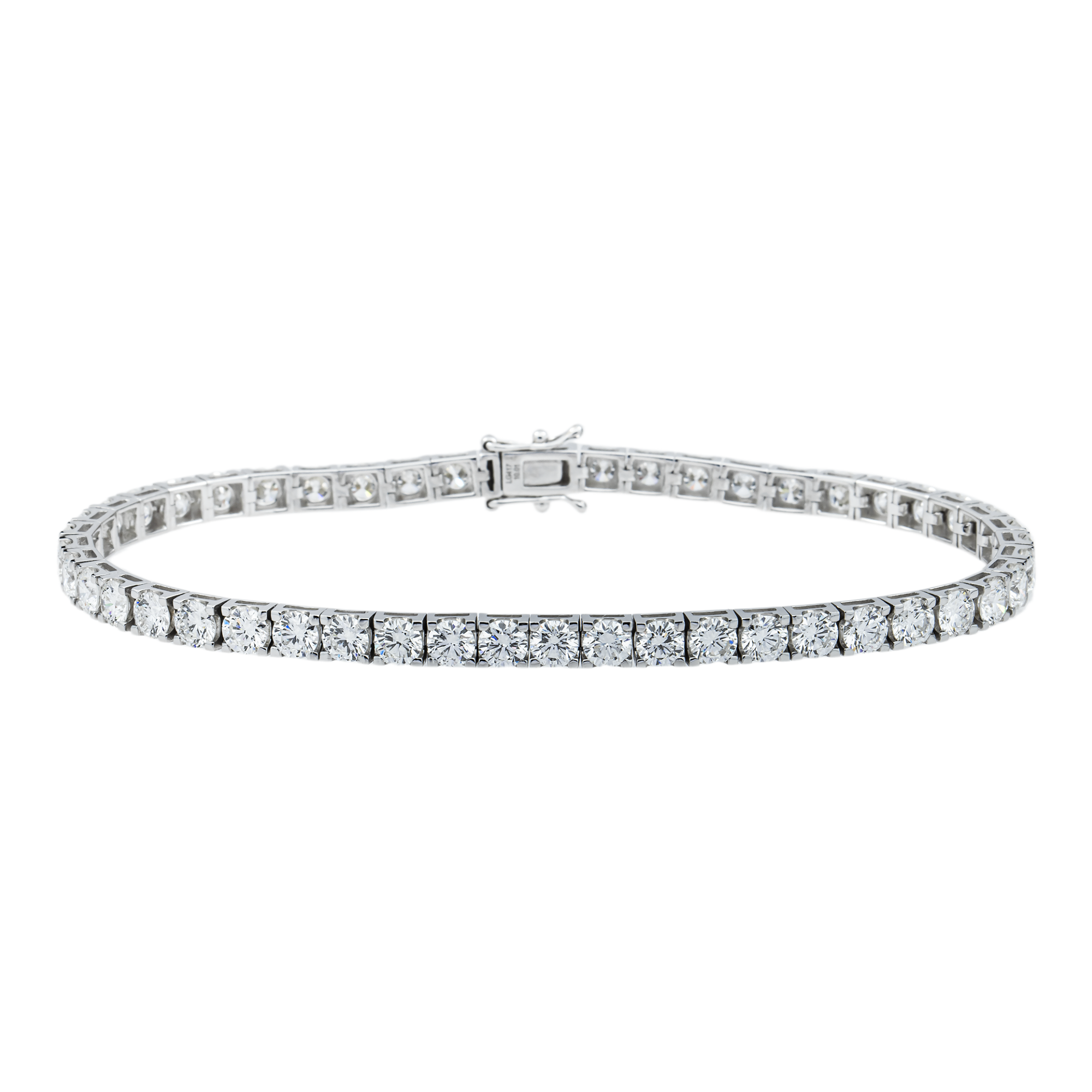 White Gold Round Diamond Tennis Bracelet 10.02ct