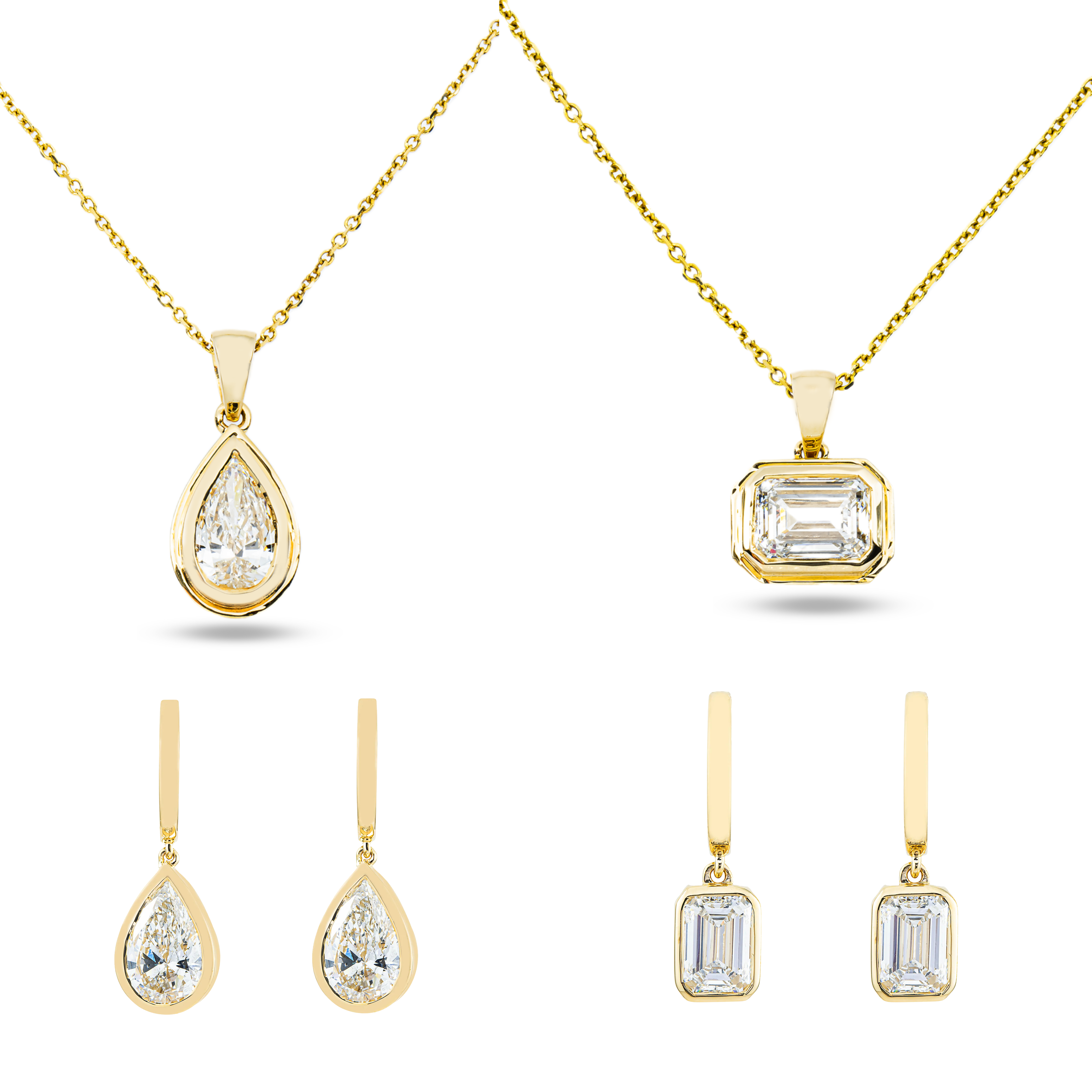 Bundle Deal - Choose Your Diamond Shape & Gold Color