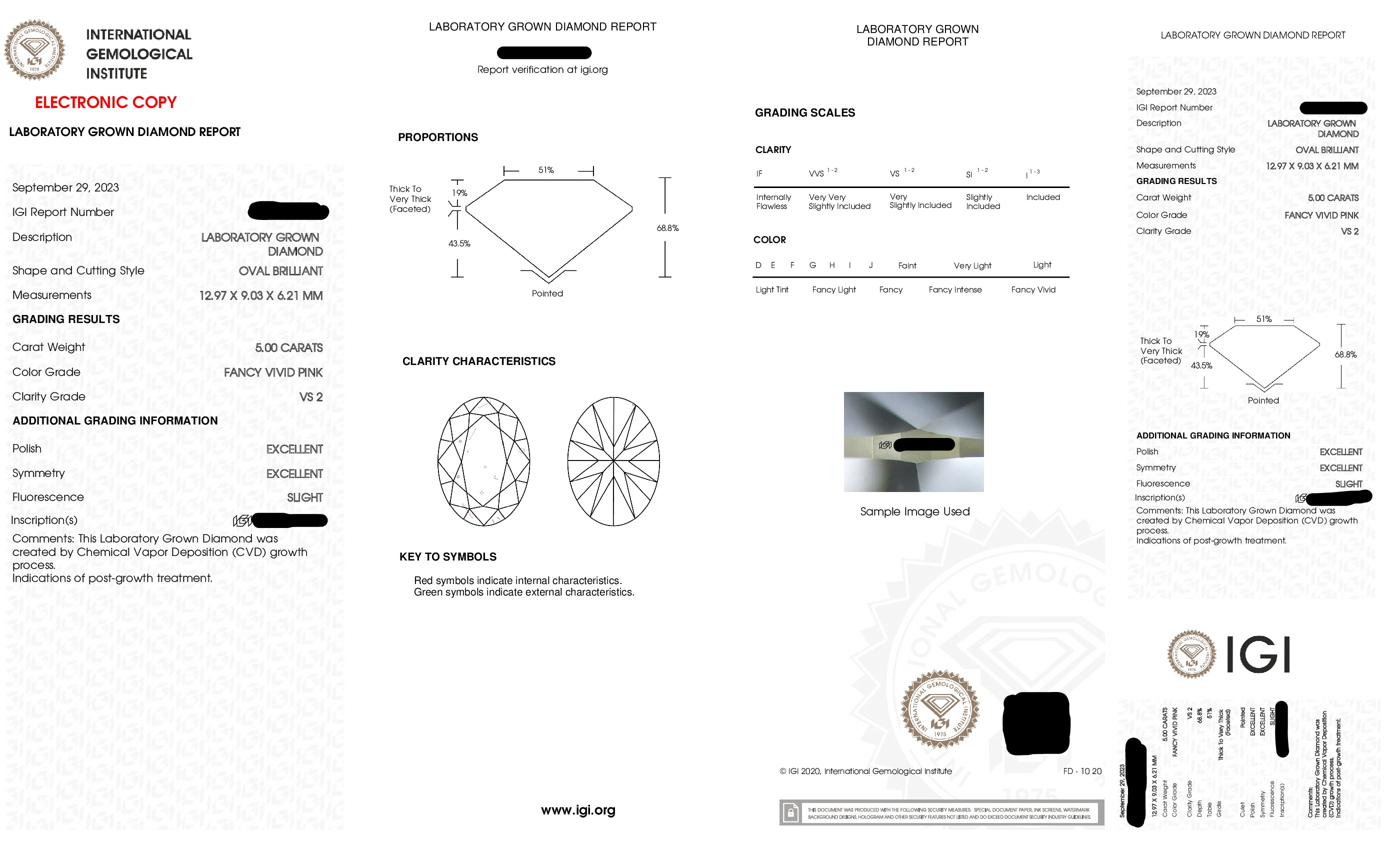 18K White Gold 5Ct Oval Cut Fancy Vivid Pink Diamond Ring 7.83Ctw Bridal