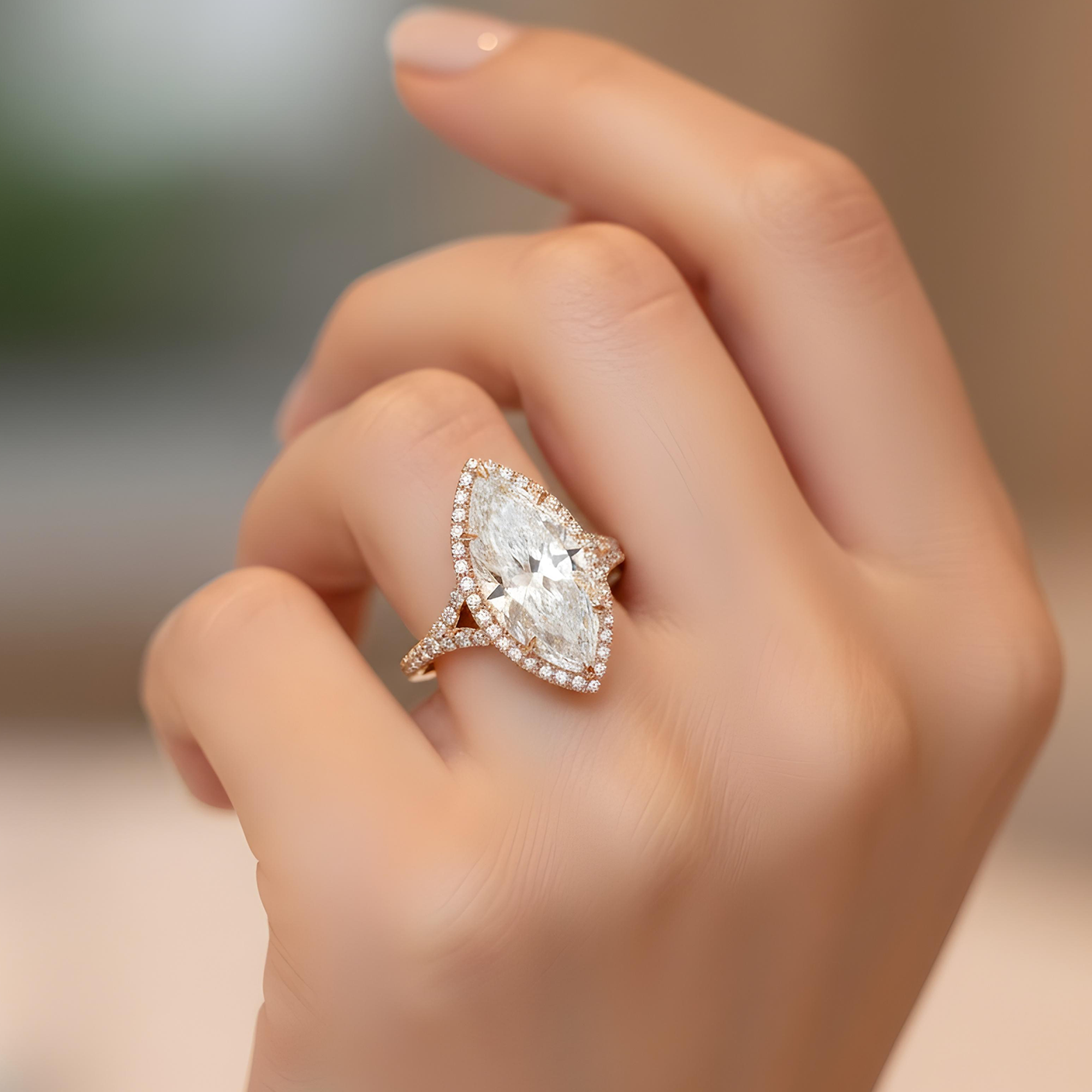 GIA Platinum 5.05ct IF marquise Cut Diamond Engagement Ring 6.05ctw