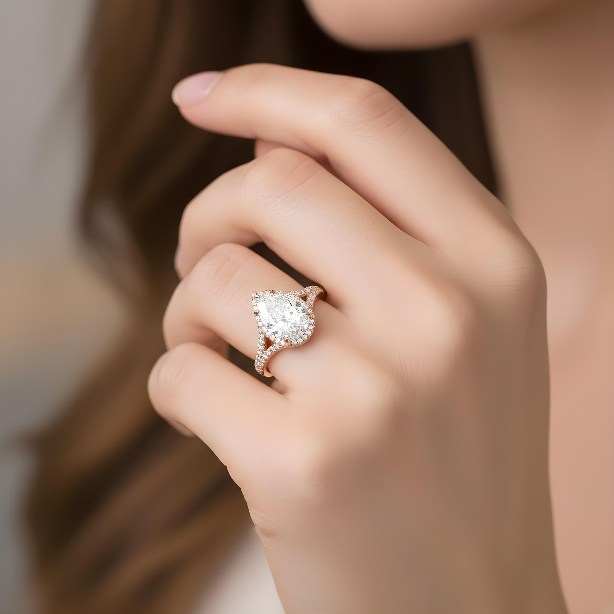 GIA Platinum 5.09ct Internally Flawless Pear Cut Diamond Engagement Ring 6.89ctw