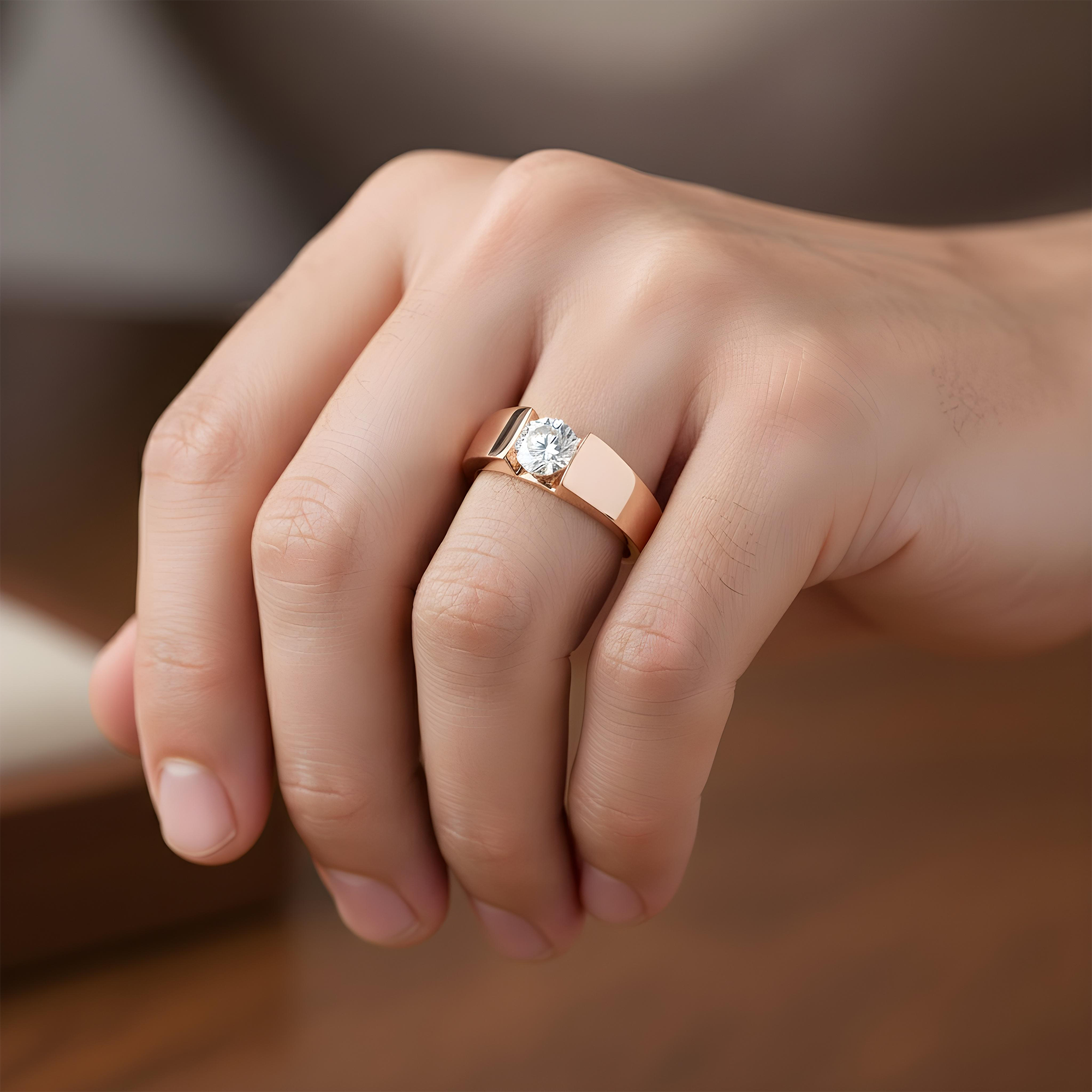 White Gold Solitaire Round Diamond Ring 0.70ct