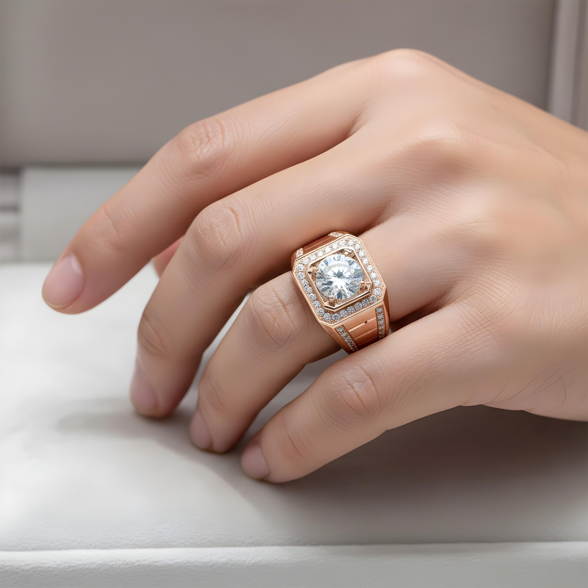 IGI 18K White Gold Round Diamond Ring 2.57ct