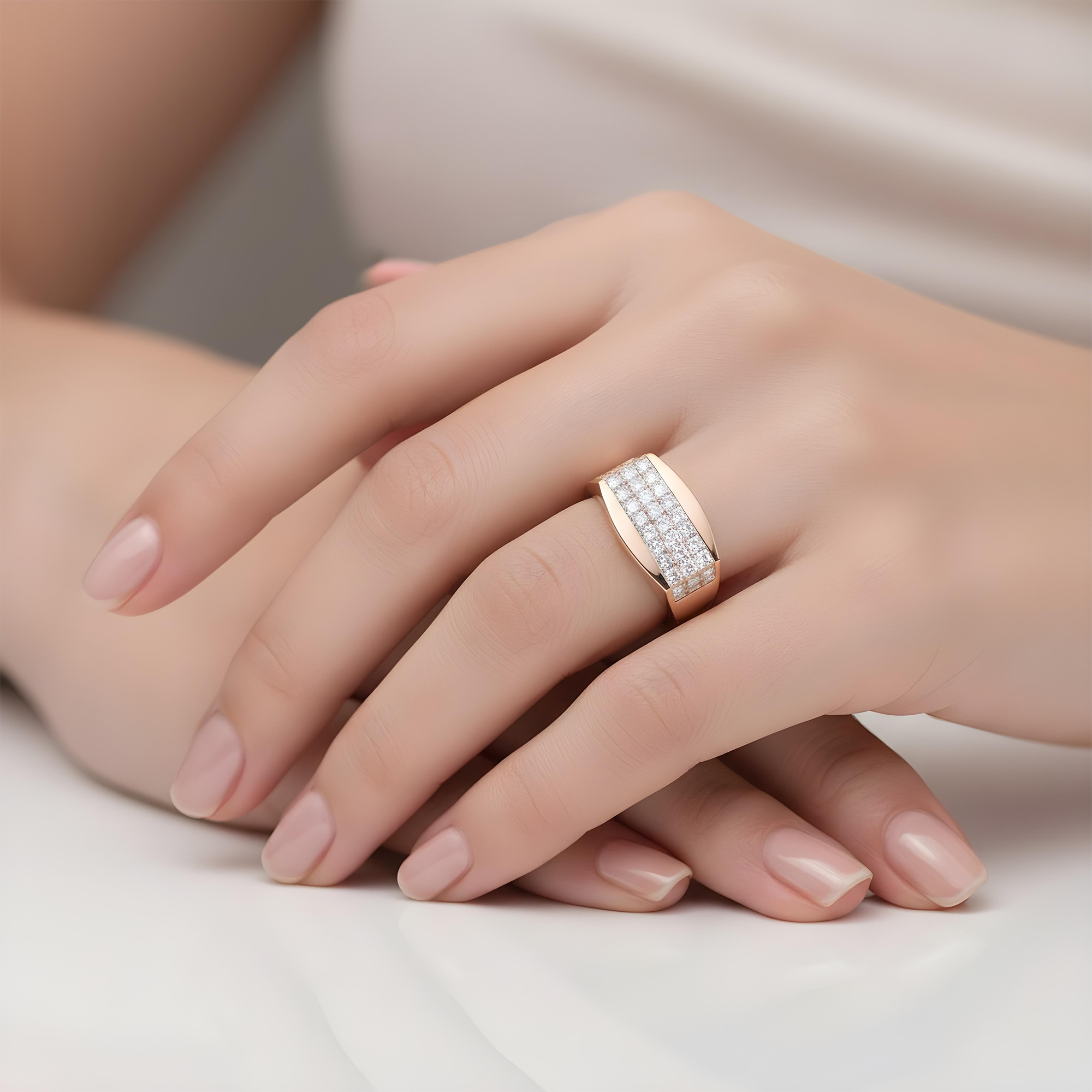 18K White Gold Princess Cut Diamond Ring 1.85ct