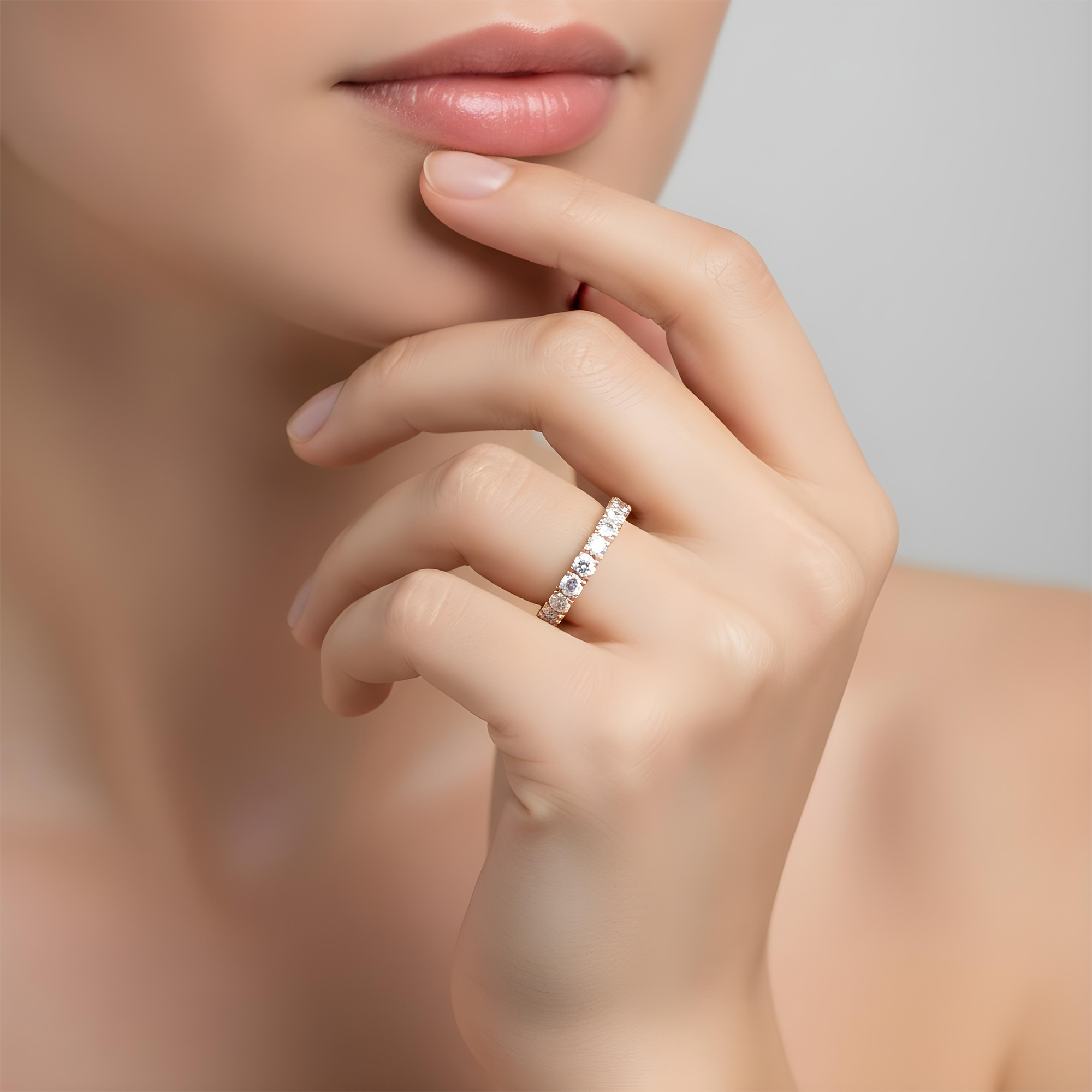Platinum Round Diamond Eternity Ring 1.71ct (Size 6)