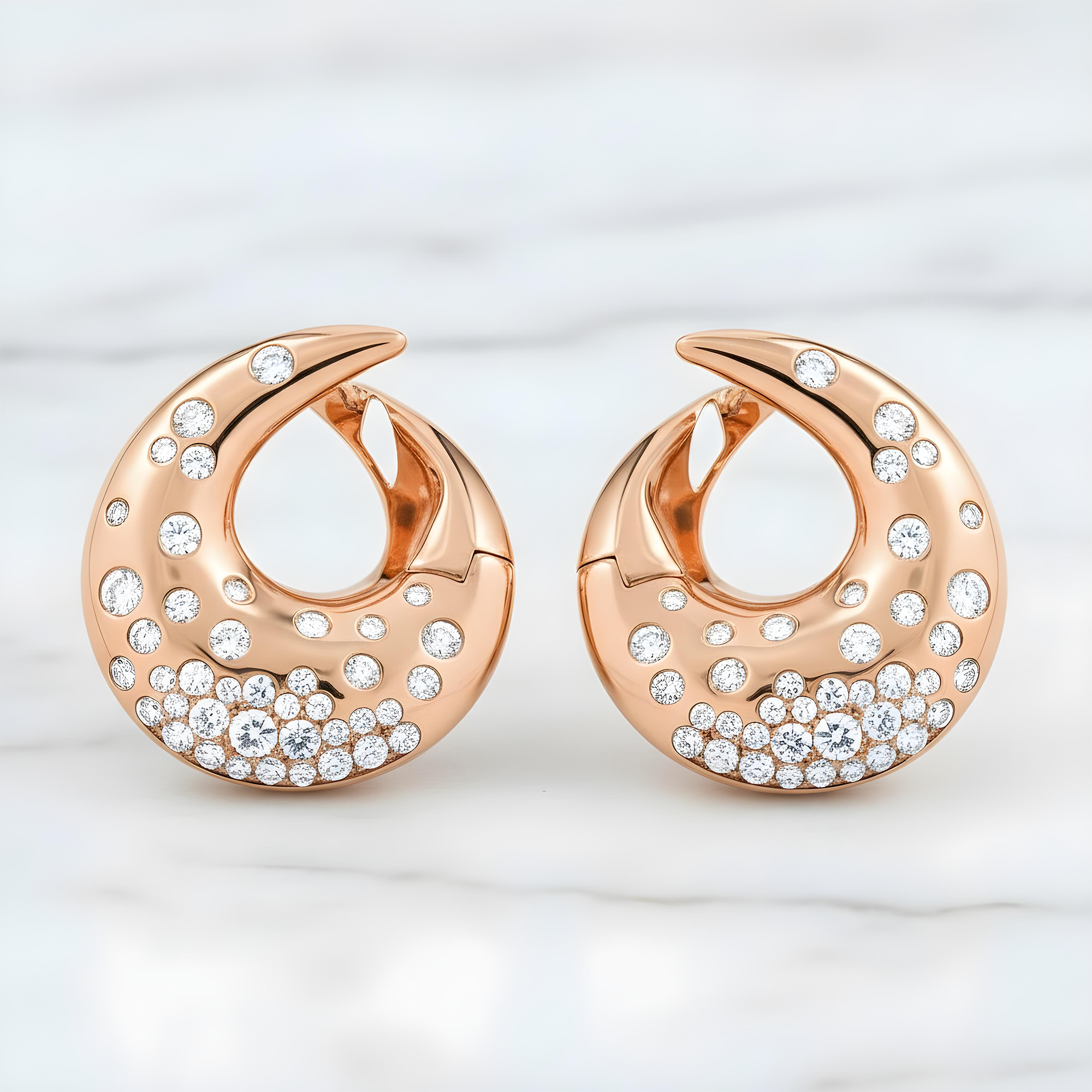 14K Yellow Gold Round Diamond Drop Earrings 2.43ctw