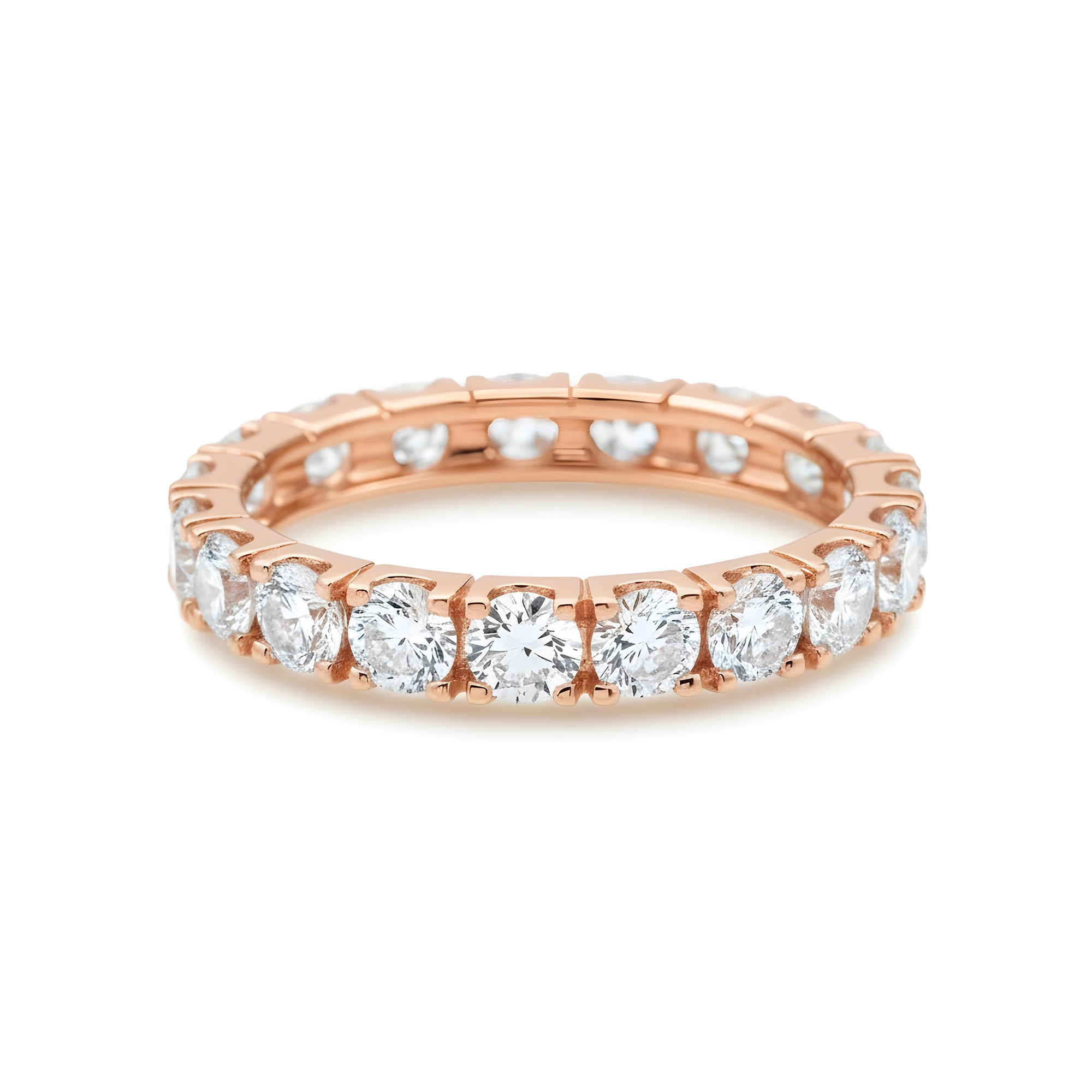 White Gold Round Diamond Eternity Ring 2.30ct (size 7)