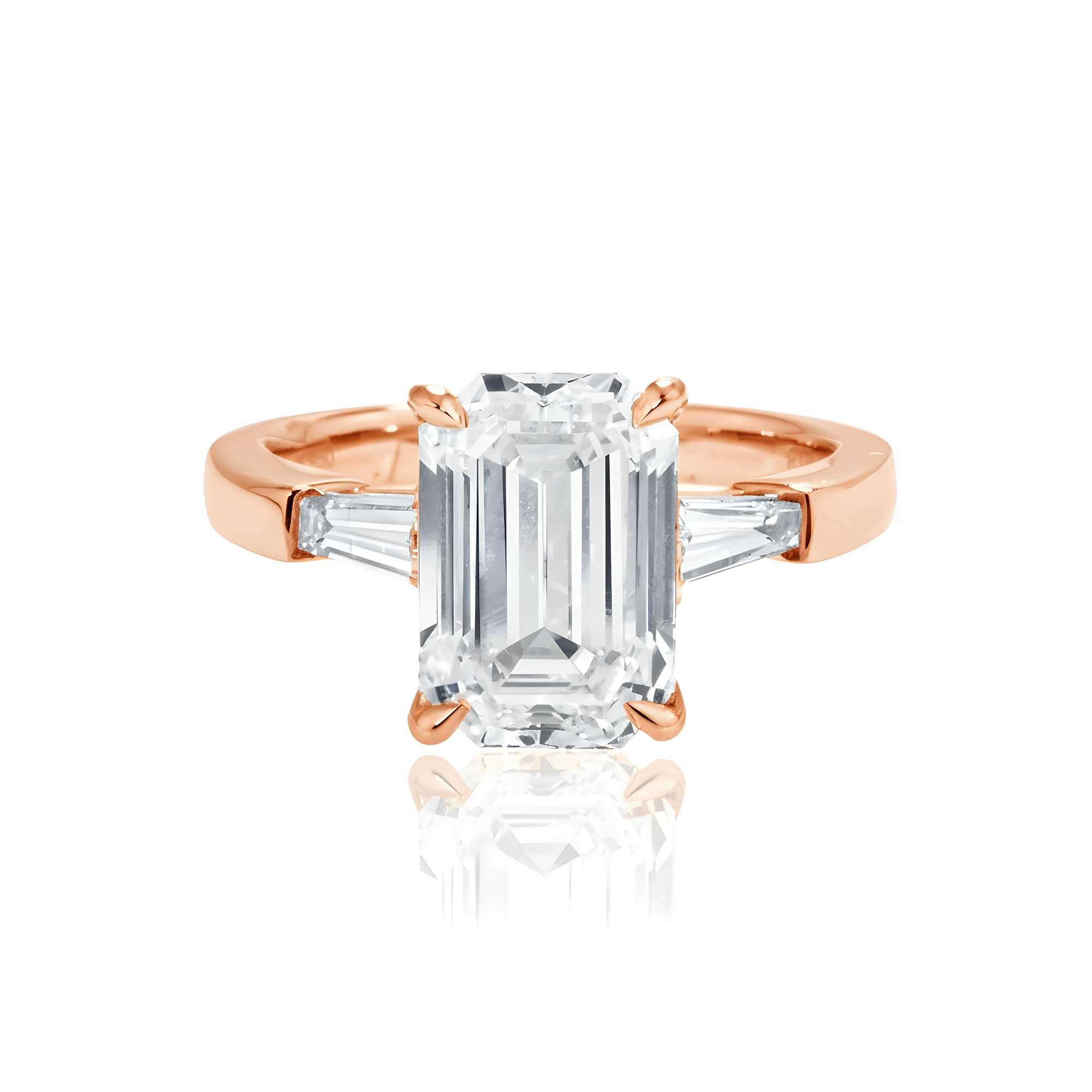 GIA Platinum 4.04ct Oval Cut Triple Diamond Engagement Ring 4.42ctw