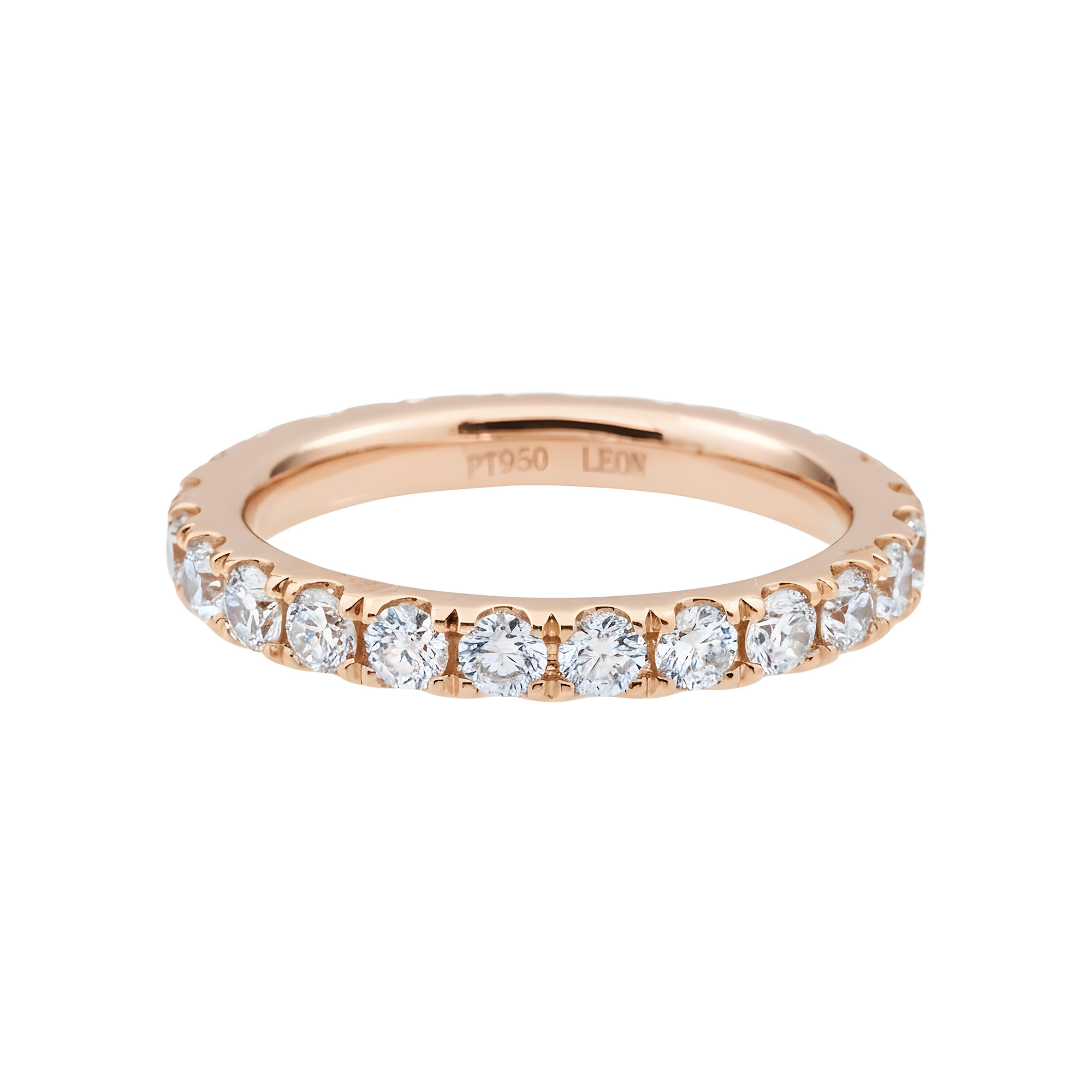 Platinum Round Diamond Eternity Ring 1.41ct (Size 6)