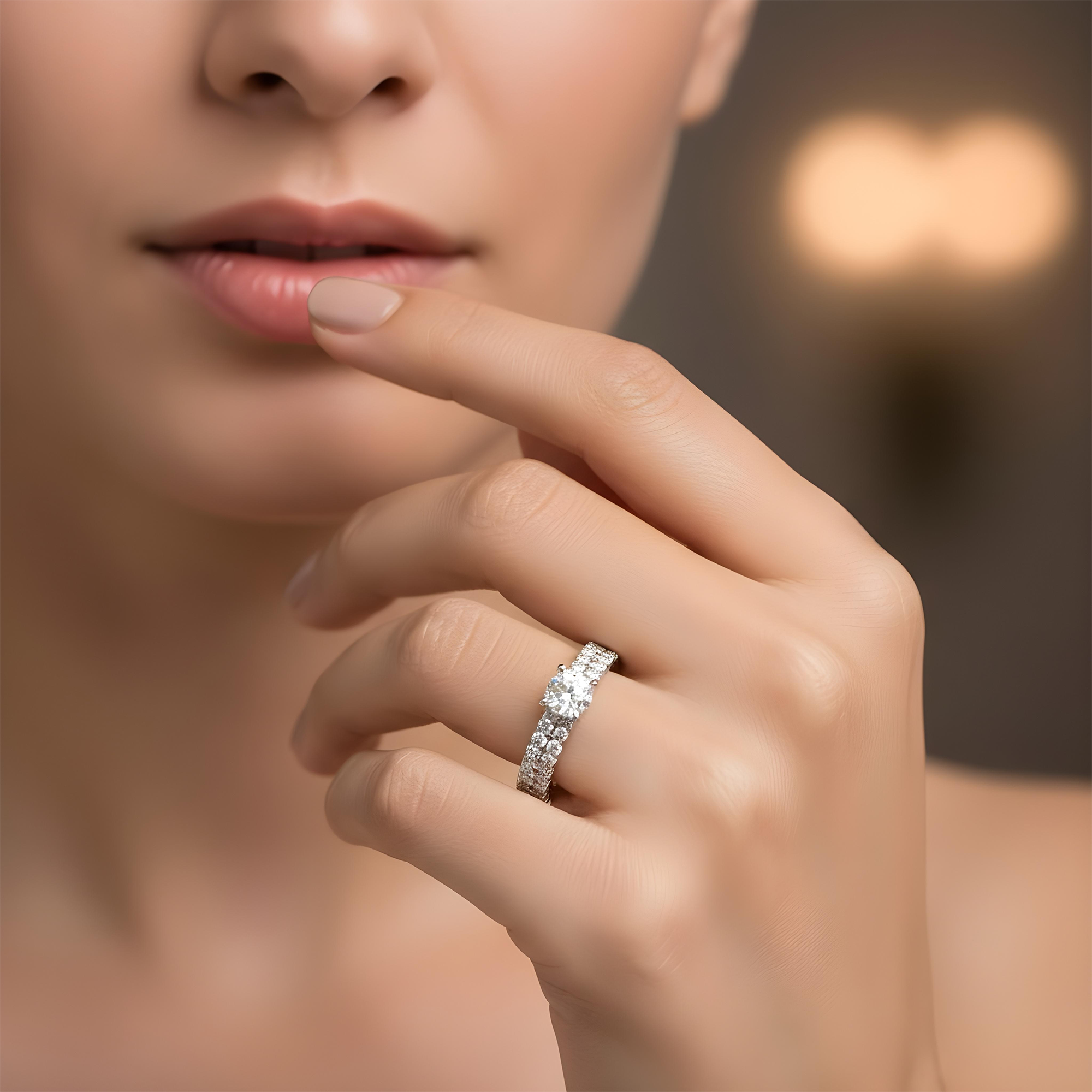 14K Rose Gold 1.17ct Round Diamond Engagement Ring 2.57ctw