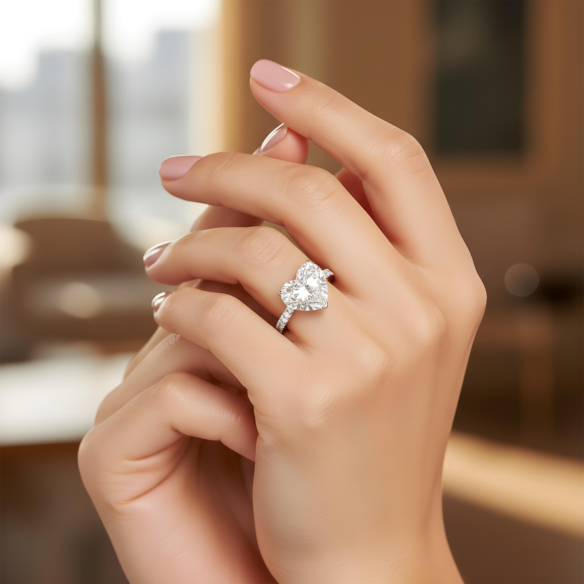 GIA Platinum 10.79ct Heart Cut Diamond Engagement Ring 12.19ctw