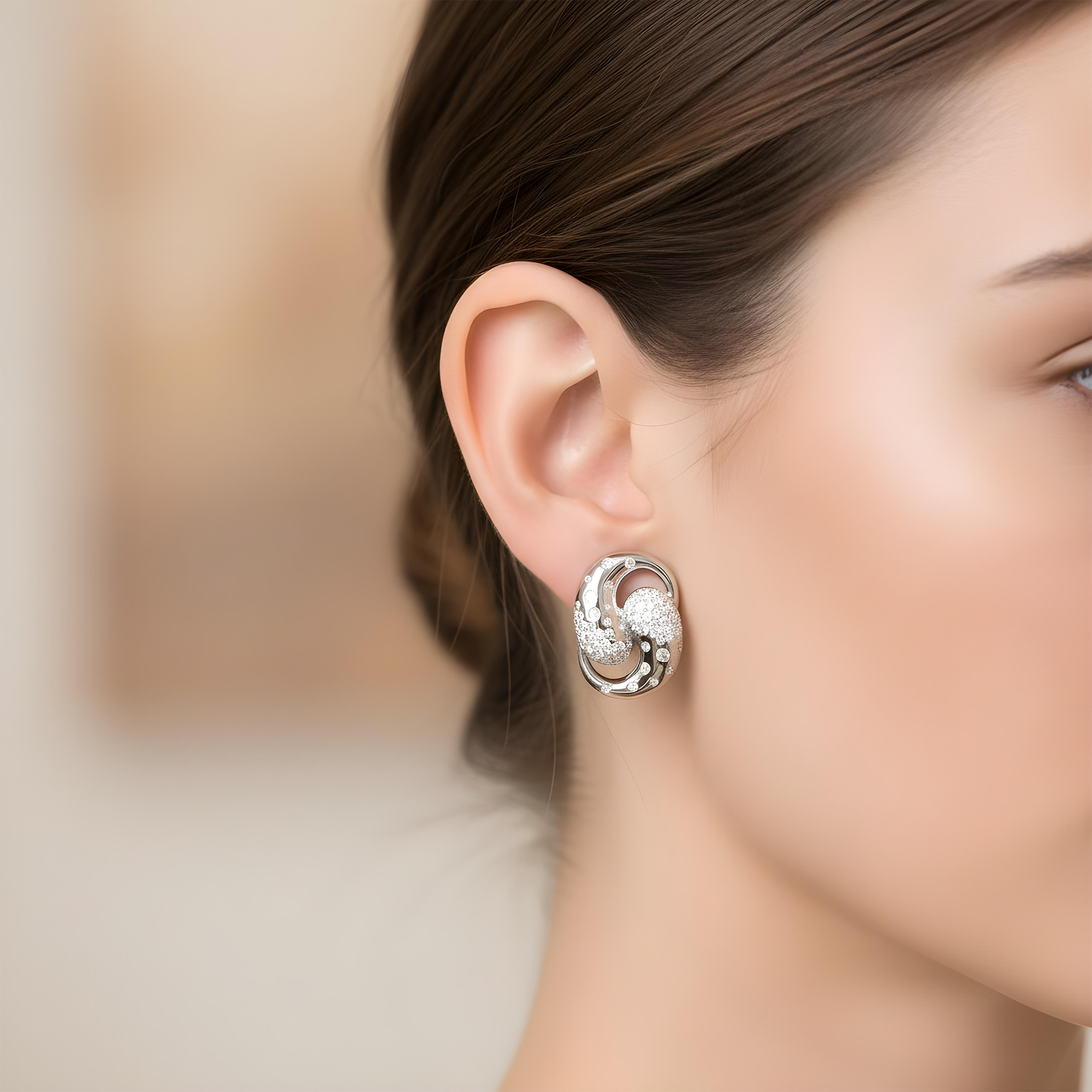 14K Yellow Gold Round Diamond Stud Earrings 2.47ctw